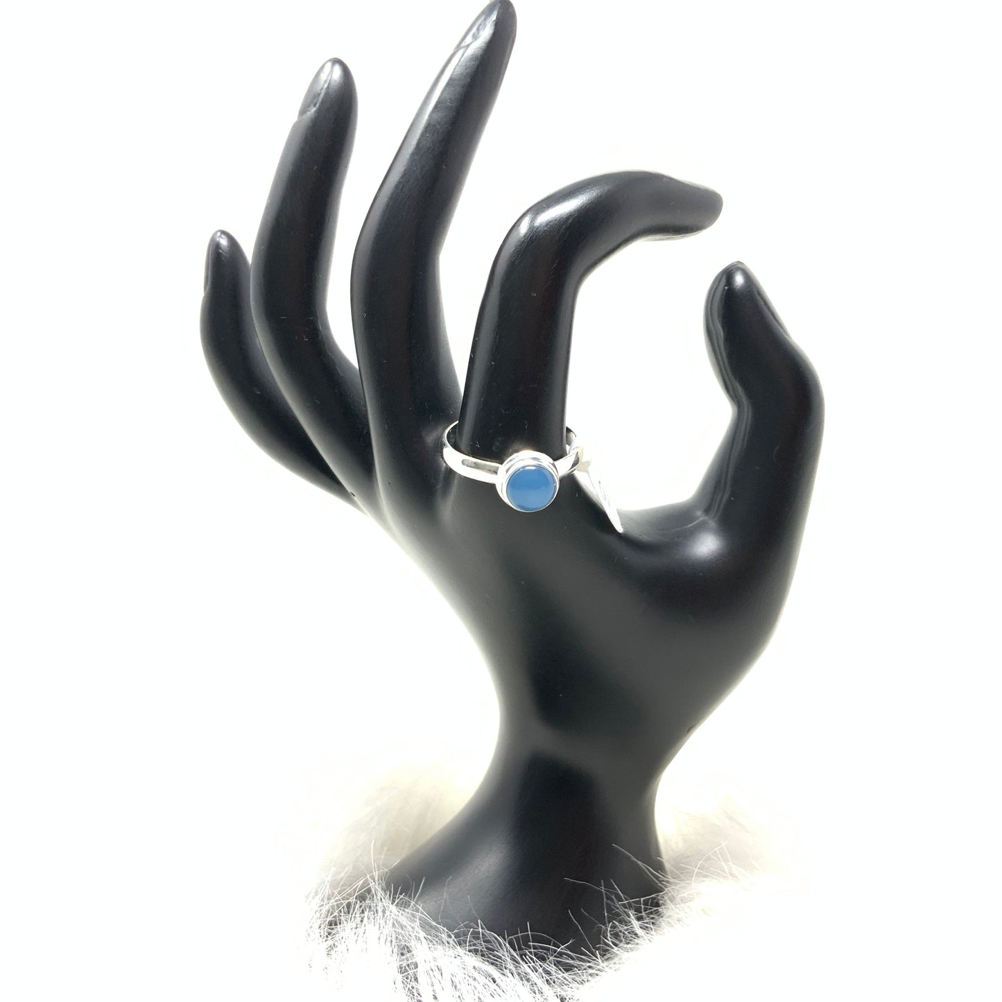 Blue Chalcedony Ring, size 10