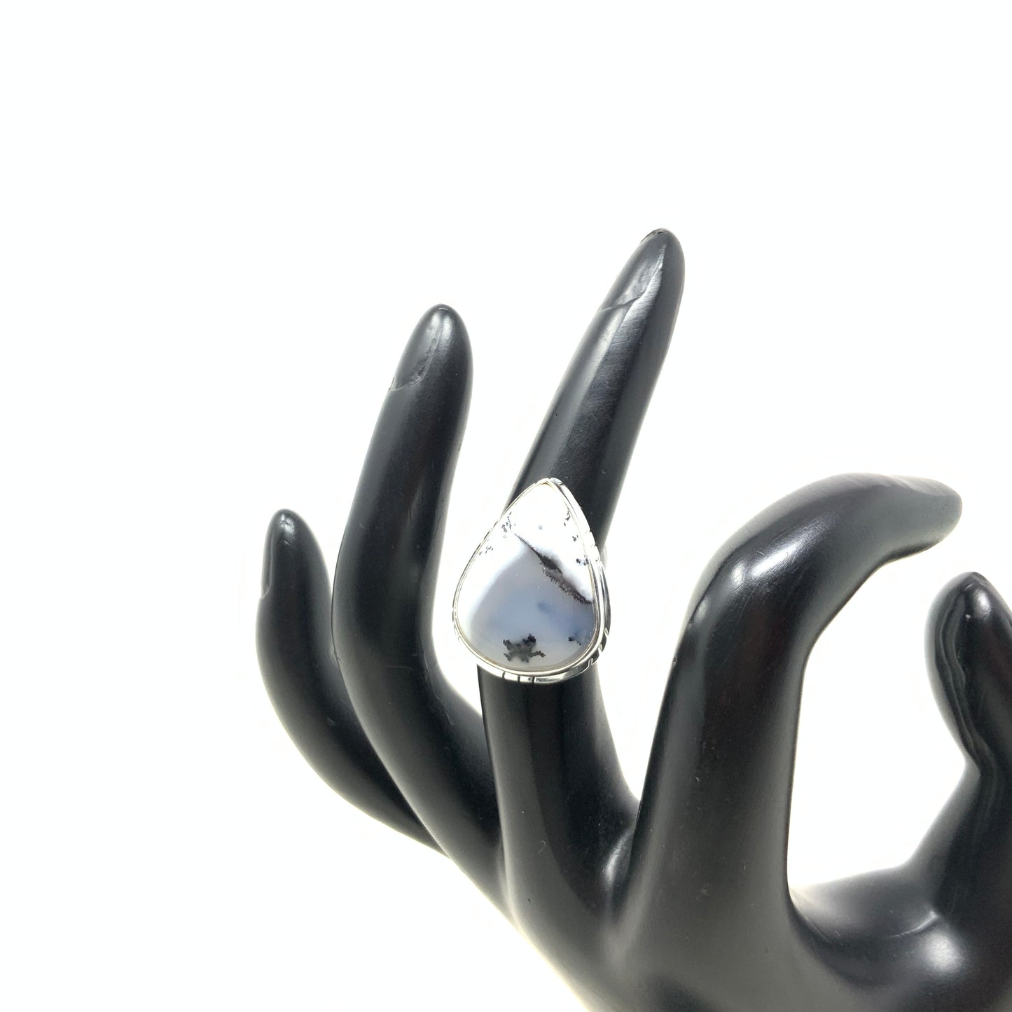 Dendrite Opal Ring, size 5