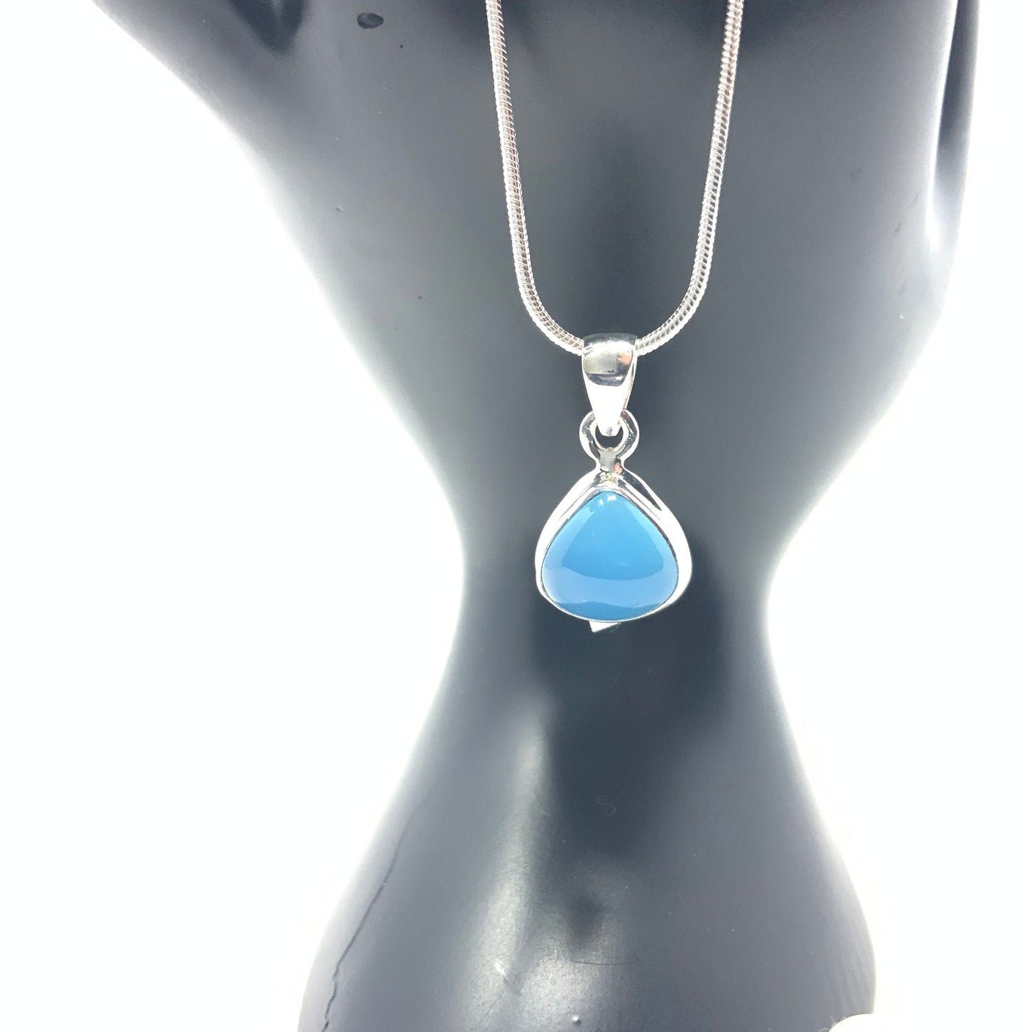 Blue Chalcedony Pendant