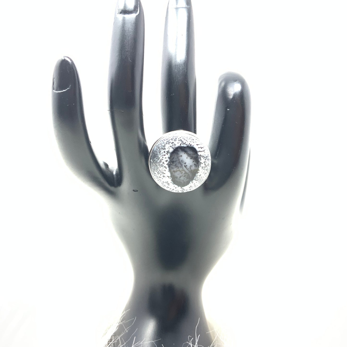 Dendrite Opal Ring, size 9