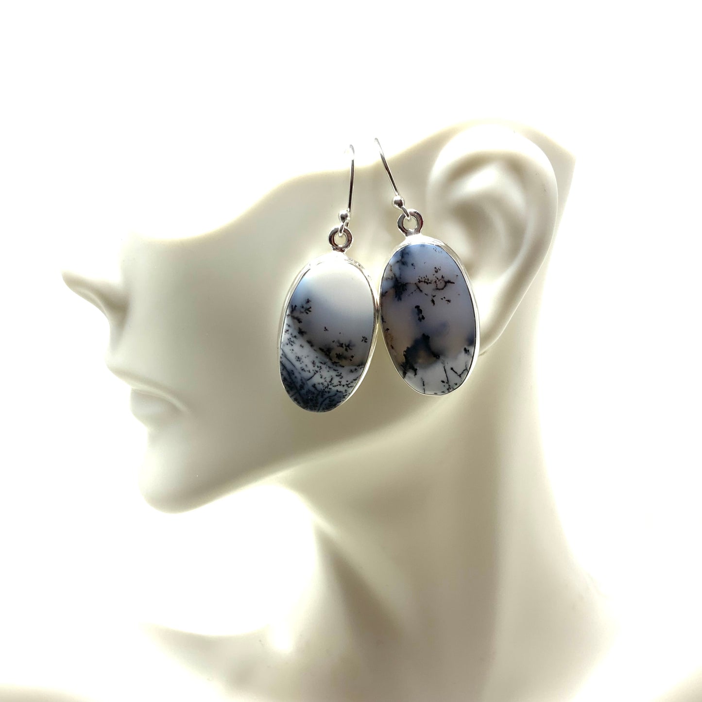Dendrite Opal Earrings