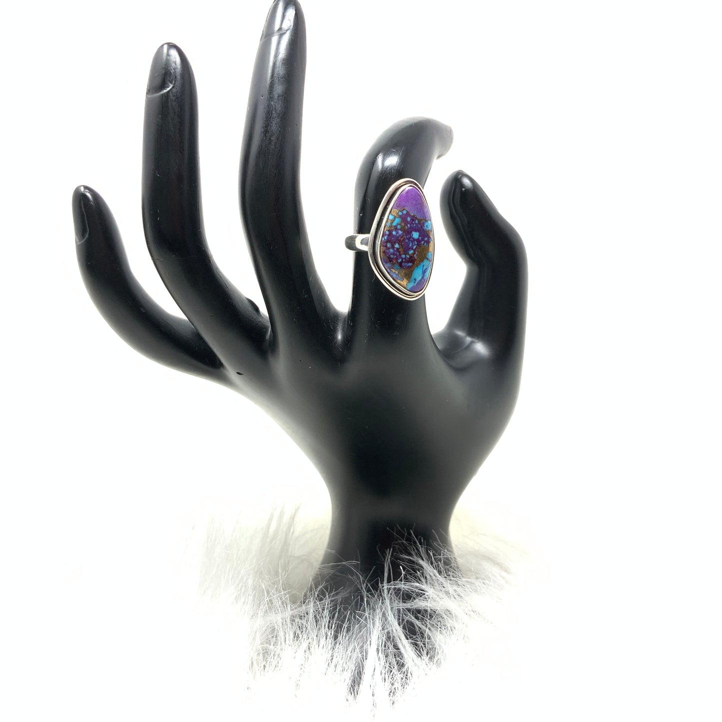 Purple Mojave Turquoise Ring, size 7