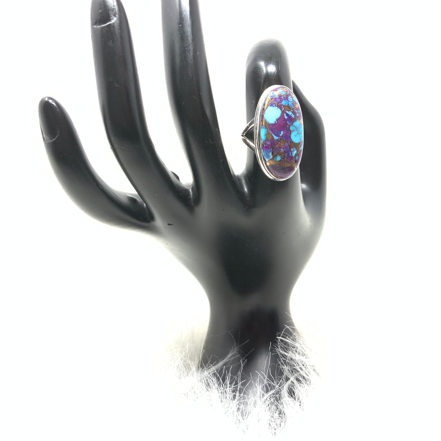 Purple Mojave Turquoise Ring, size 7