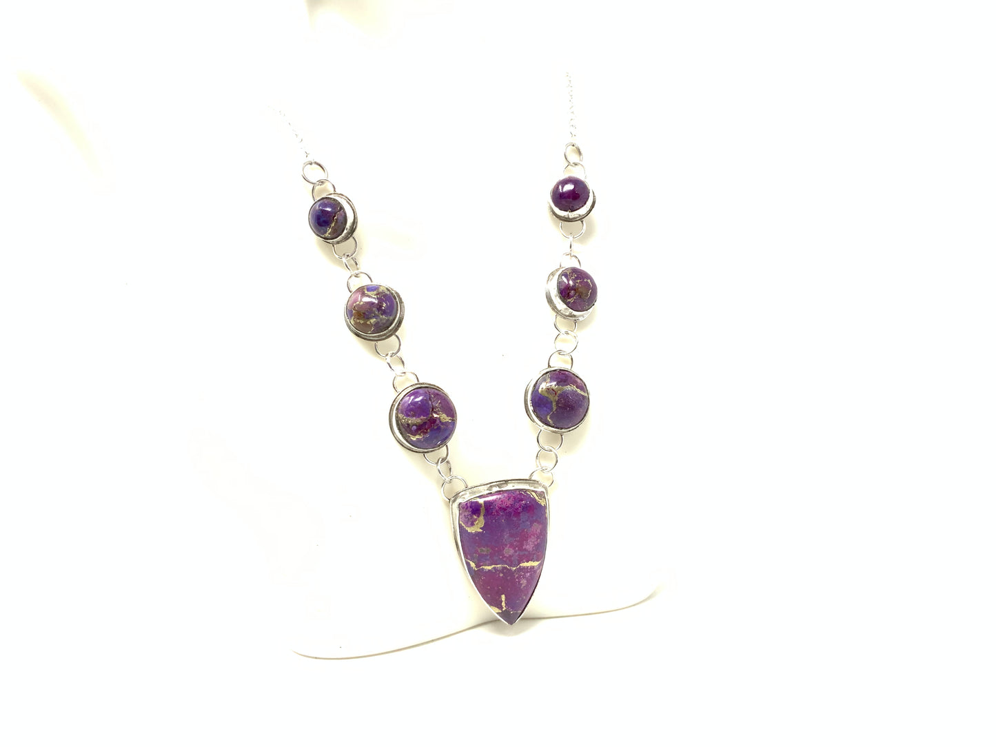 Purple Mojave Turquoise Necklace