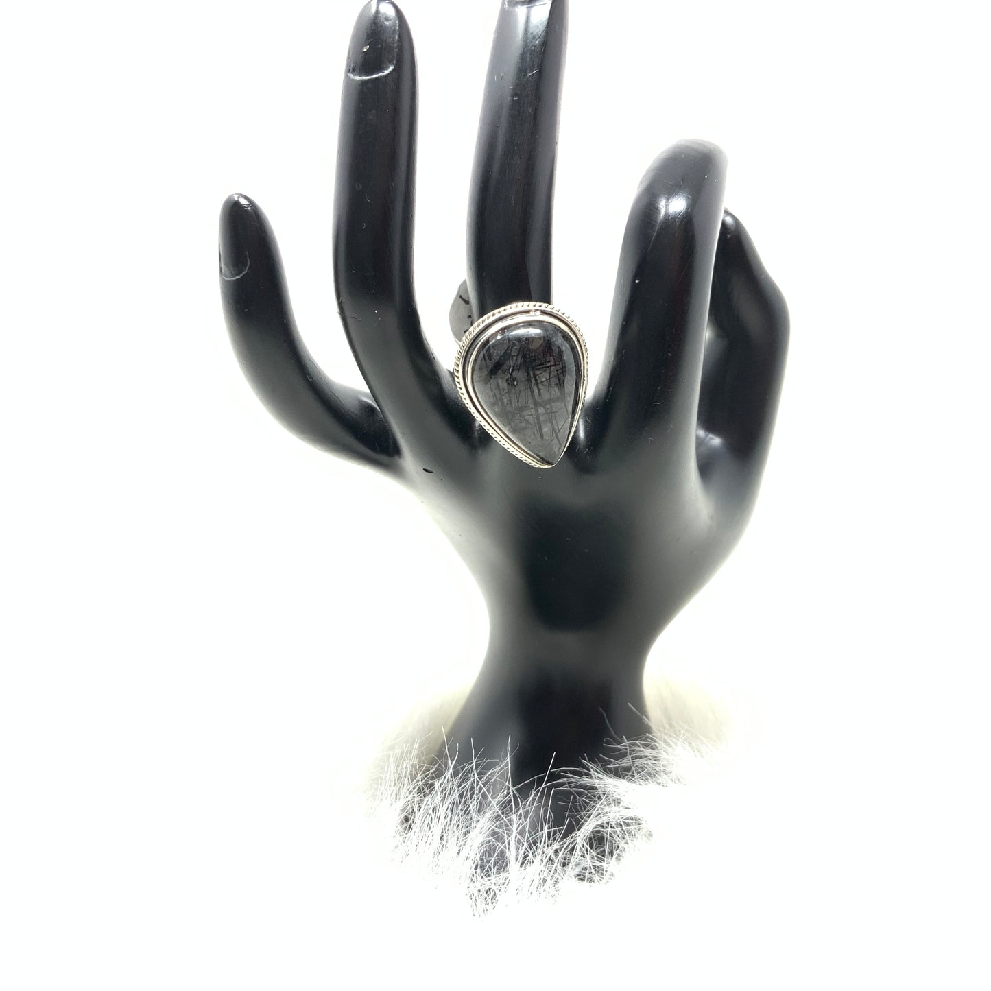 Rutile Quartz Ring, size 8