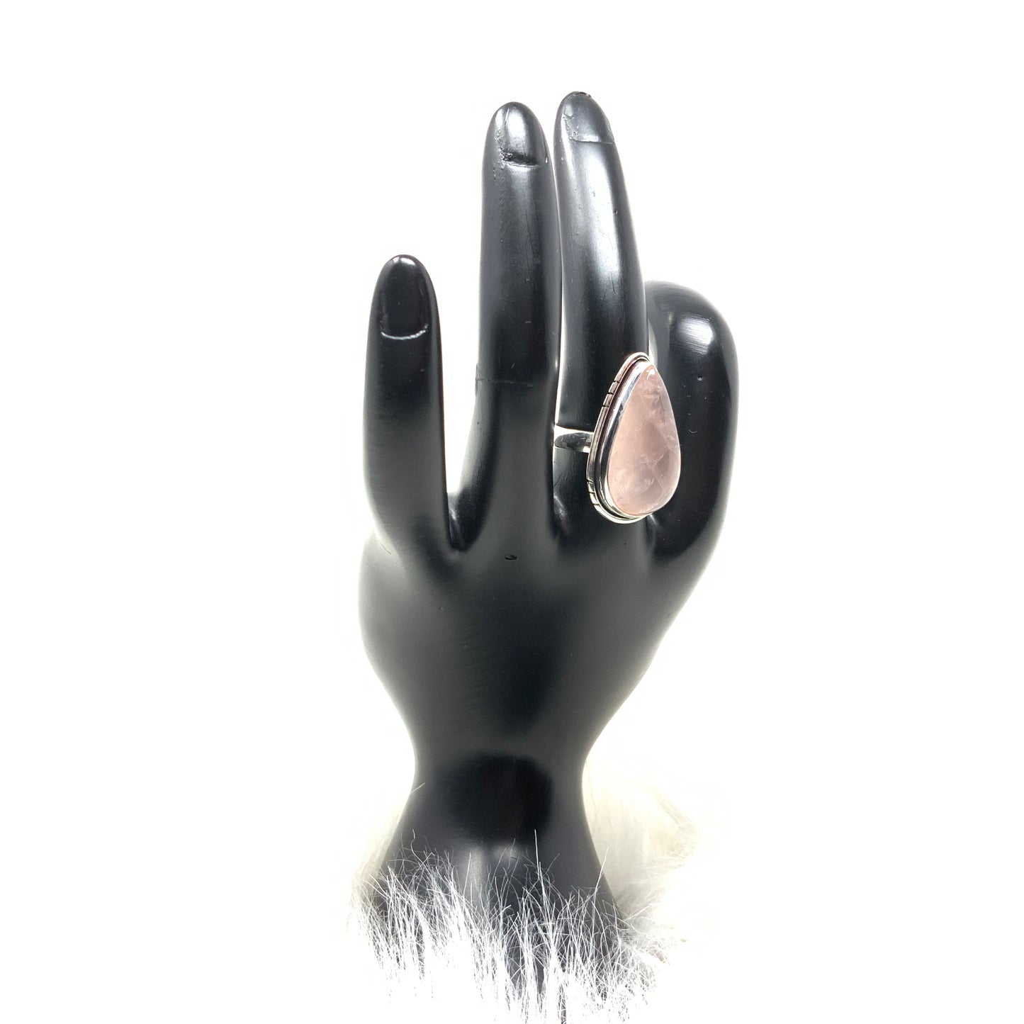 Rose Quartz Ring, size 6