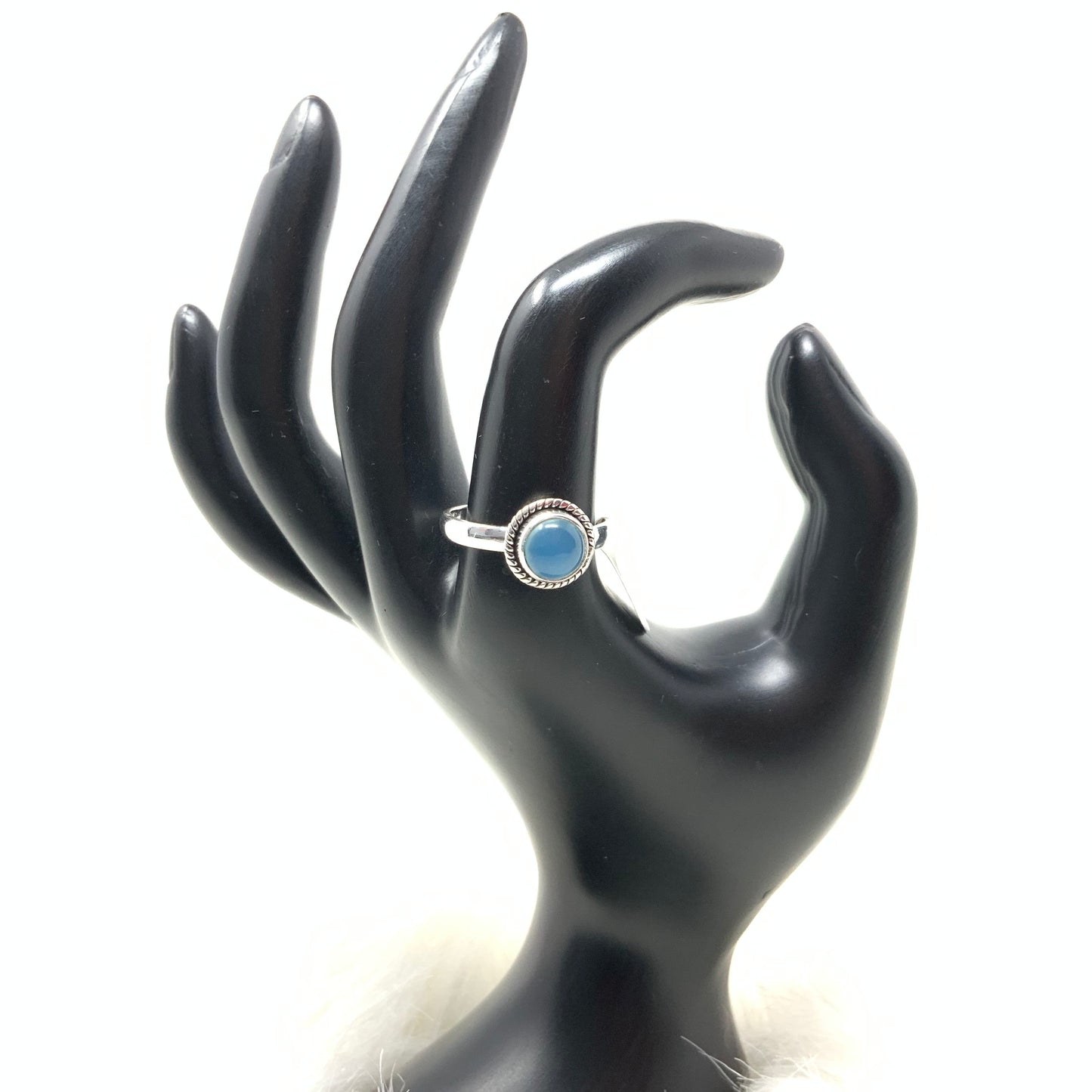 Blue Chalcedony Ring, size 9