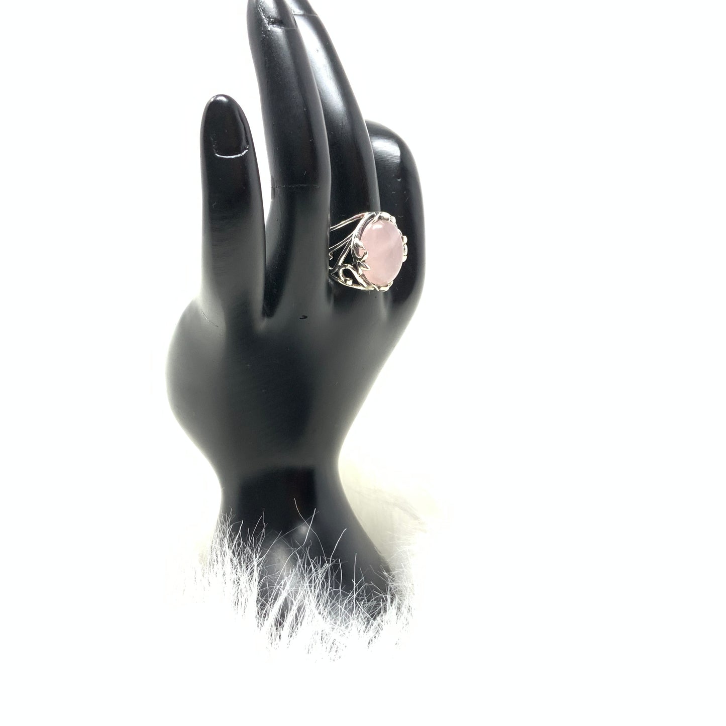 Rose Quartz Ring, size 8