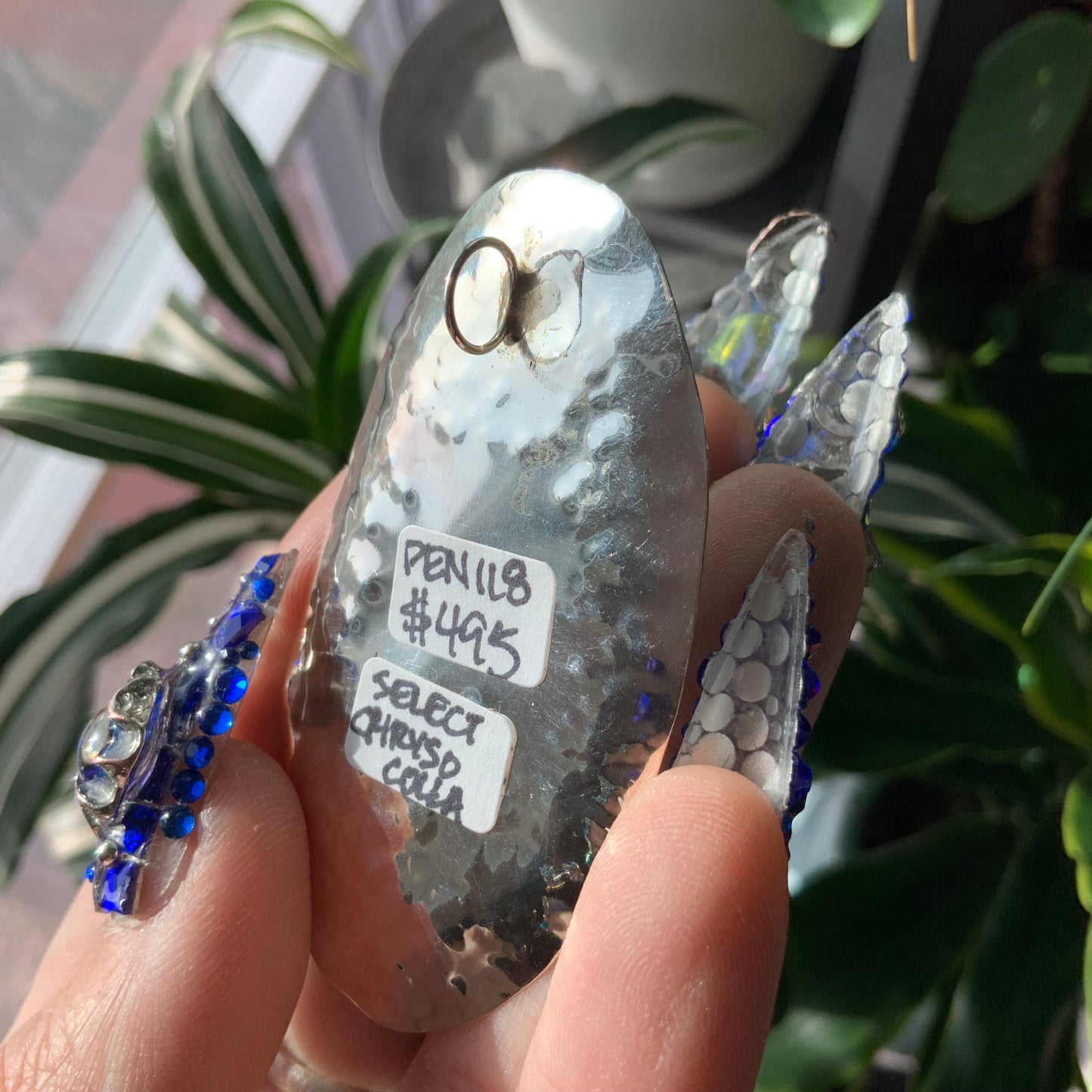 Covellite Pendant