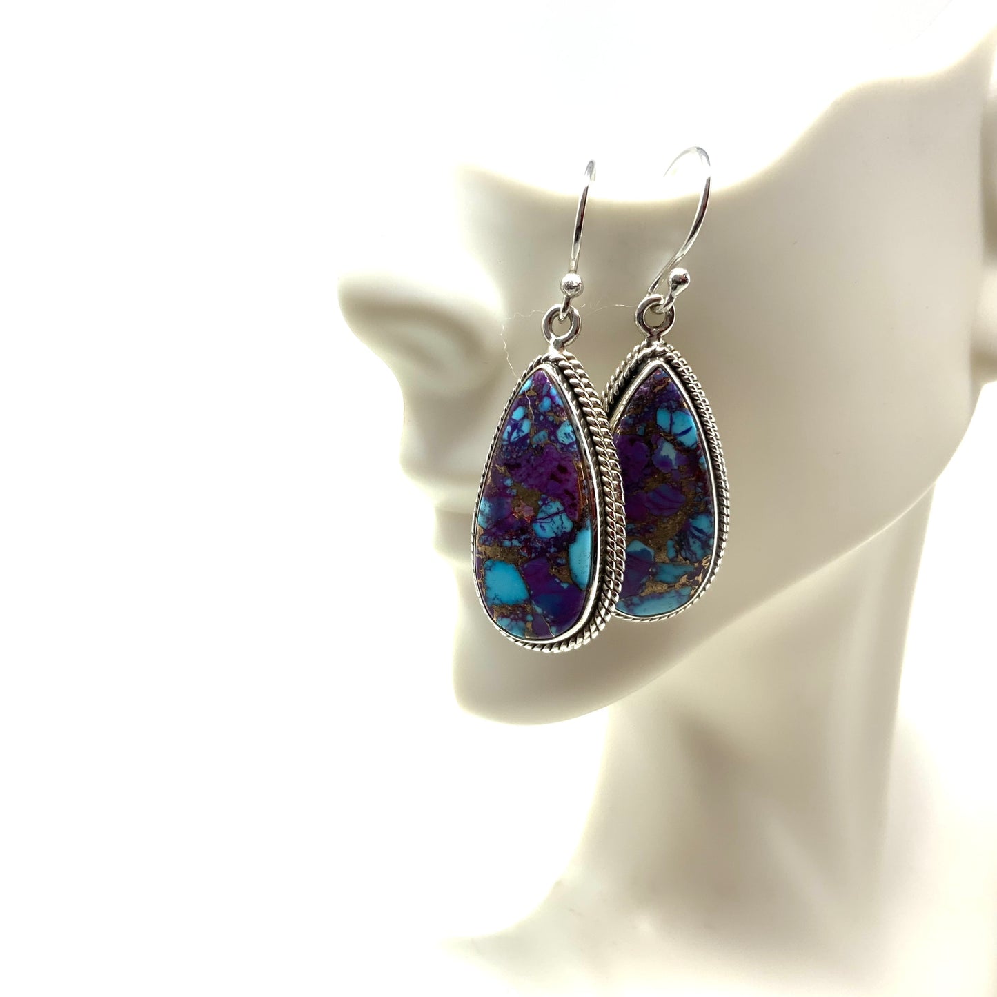 Purple Mojave Turquoise Earrings