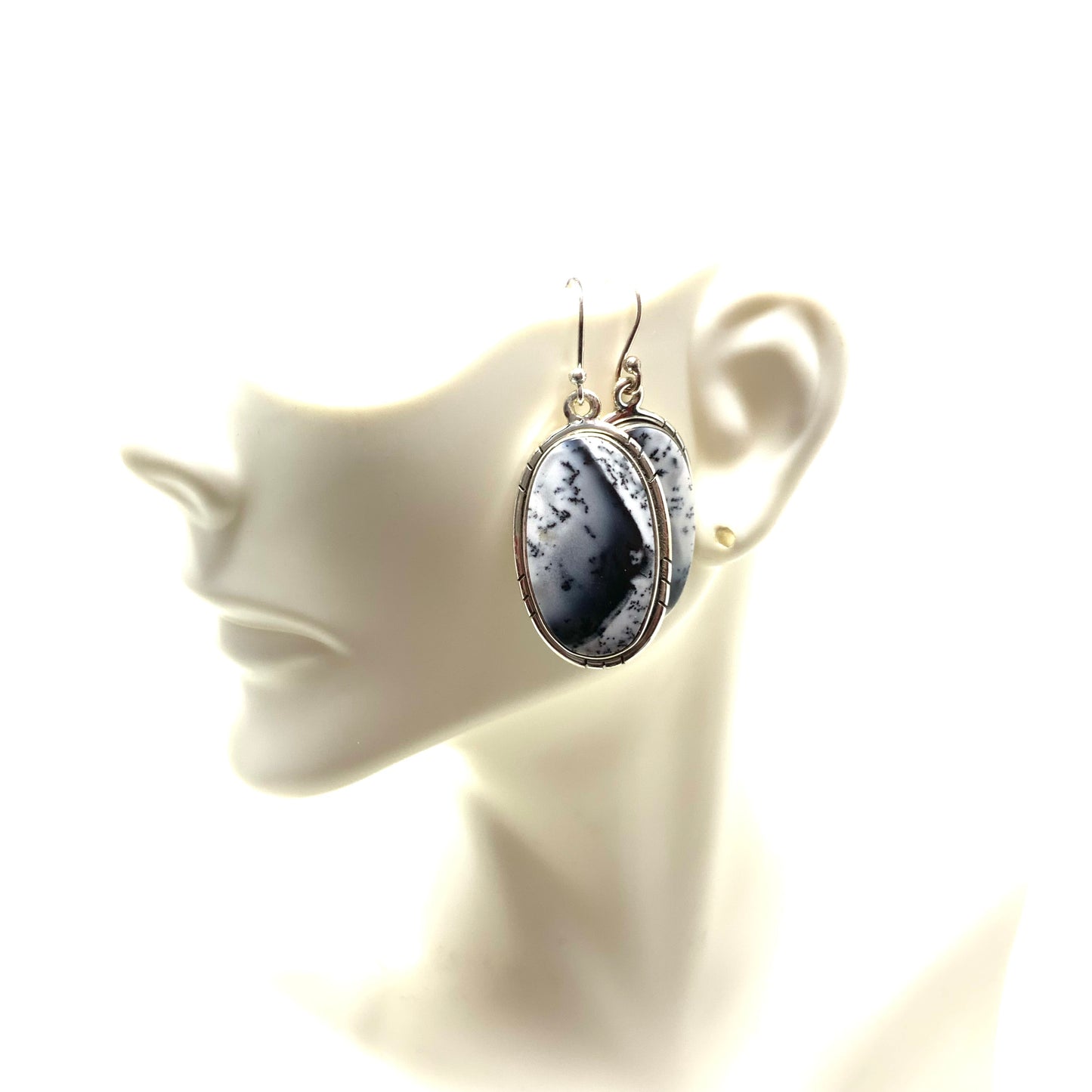Dendrite Opal Earrings