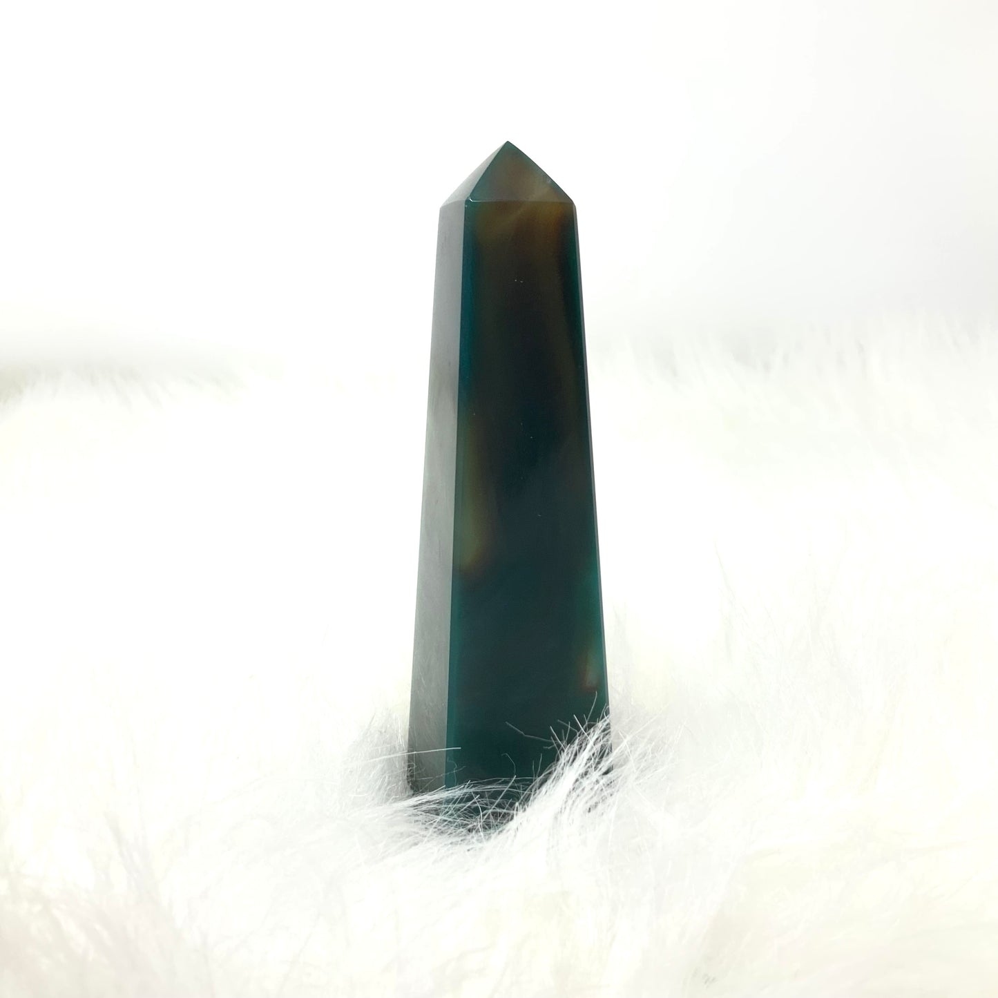 Small Green Agate Tower