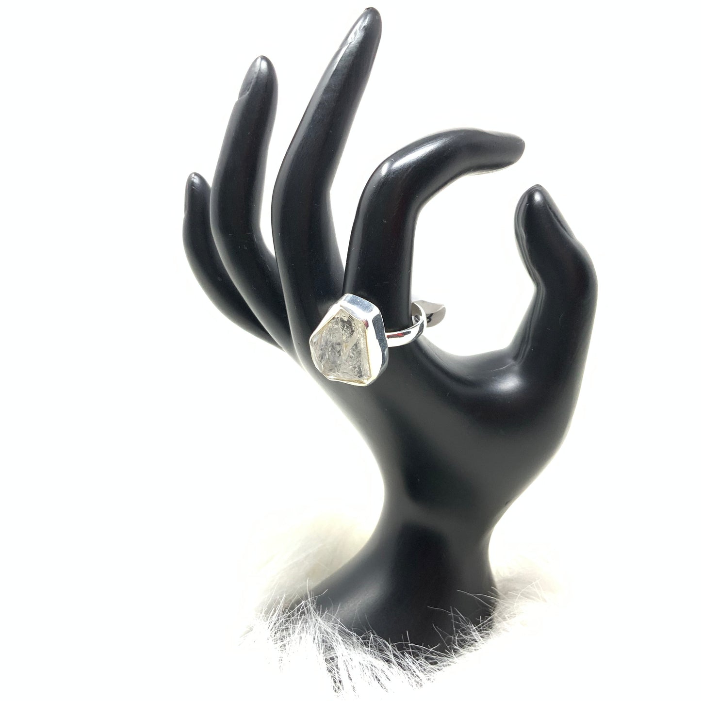 Herkimer Diamond Ring, size 11