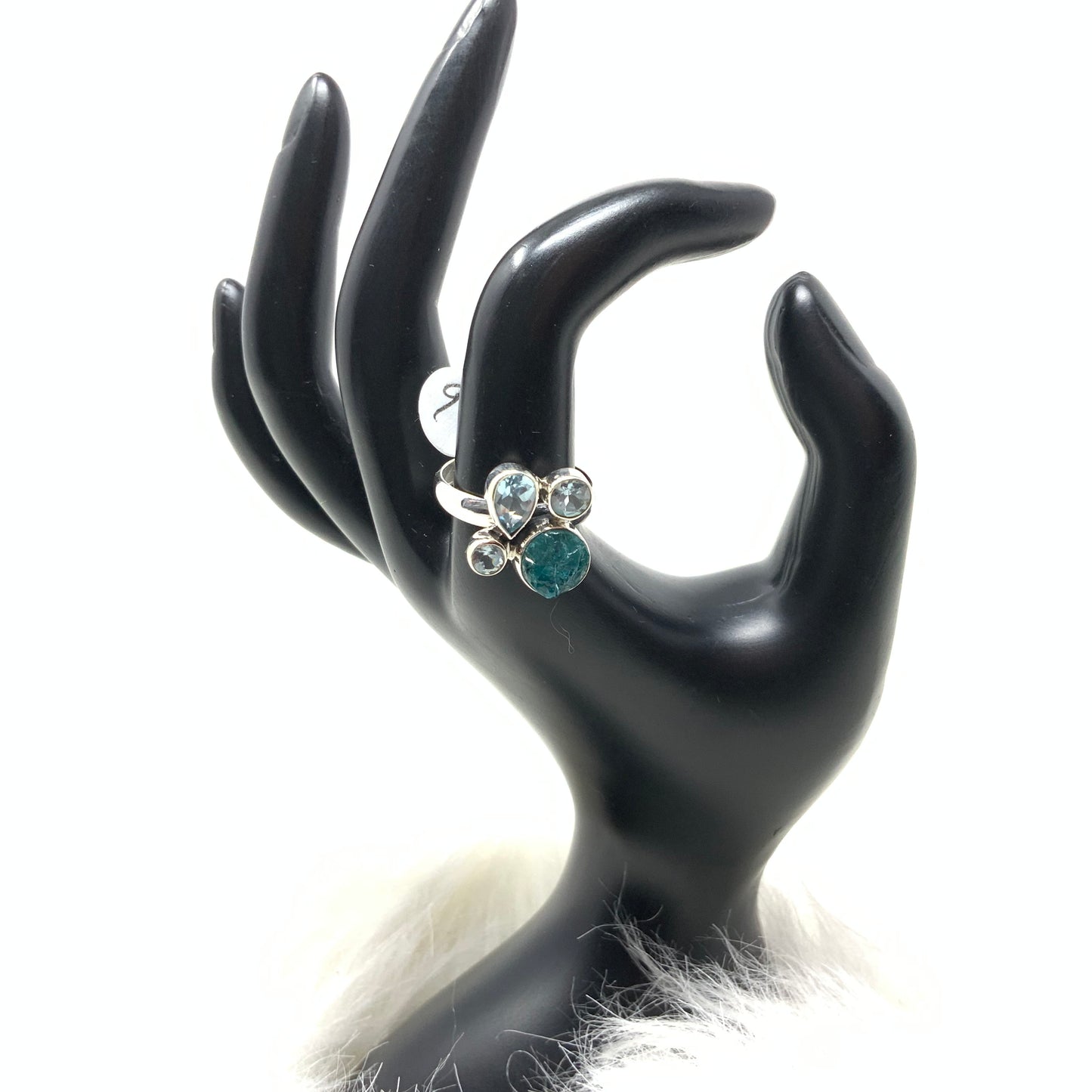 Multistone Apatite Ring, size 9