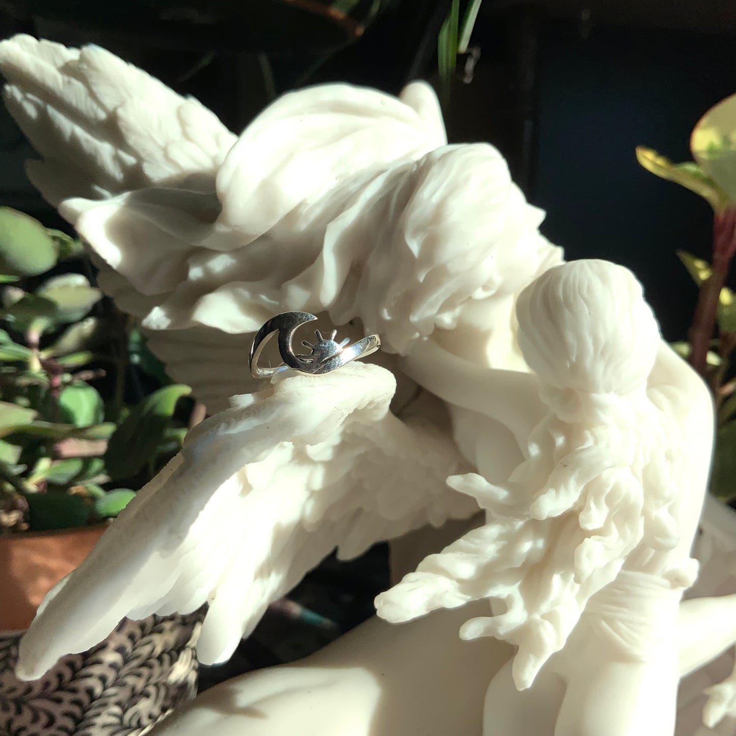 Sun&Moon Ring, size 8