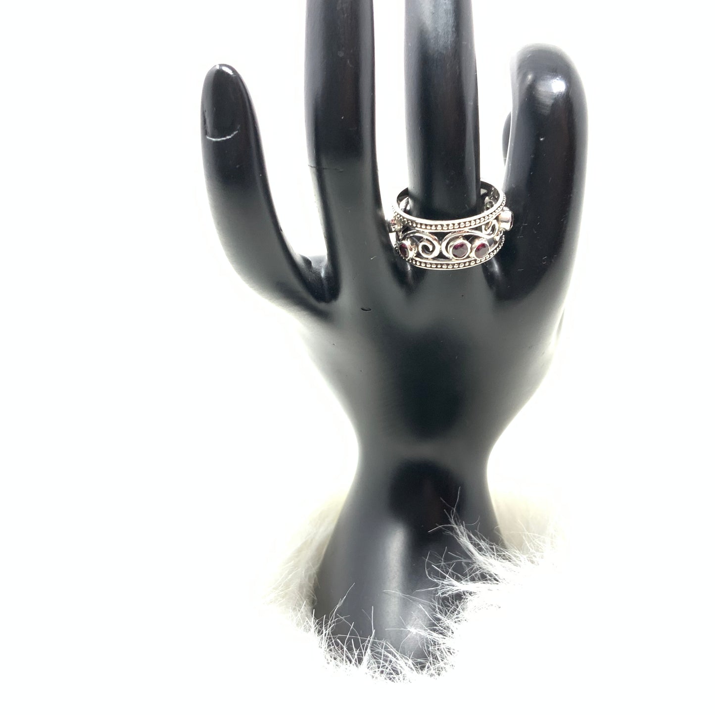 Multistone Garnet Ring, size 9