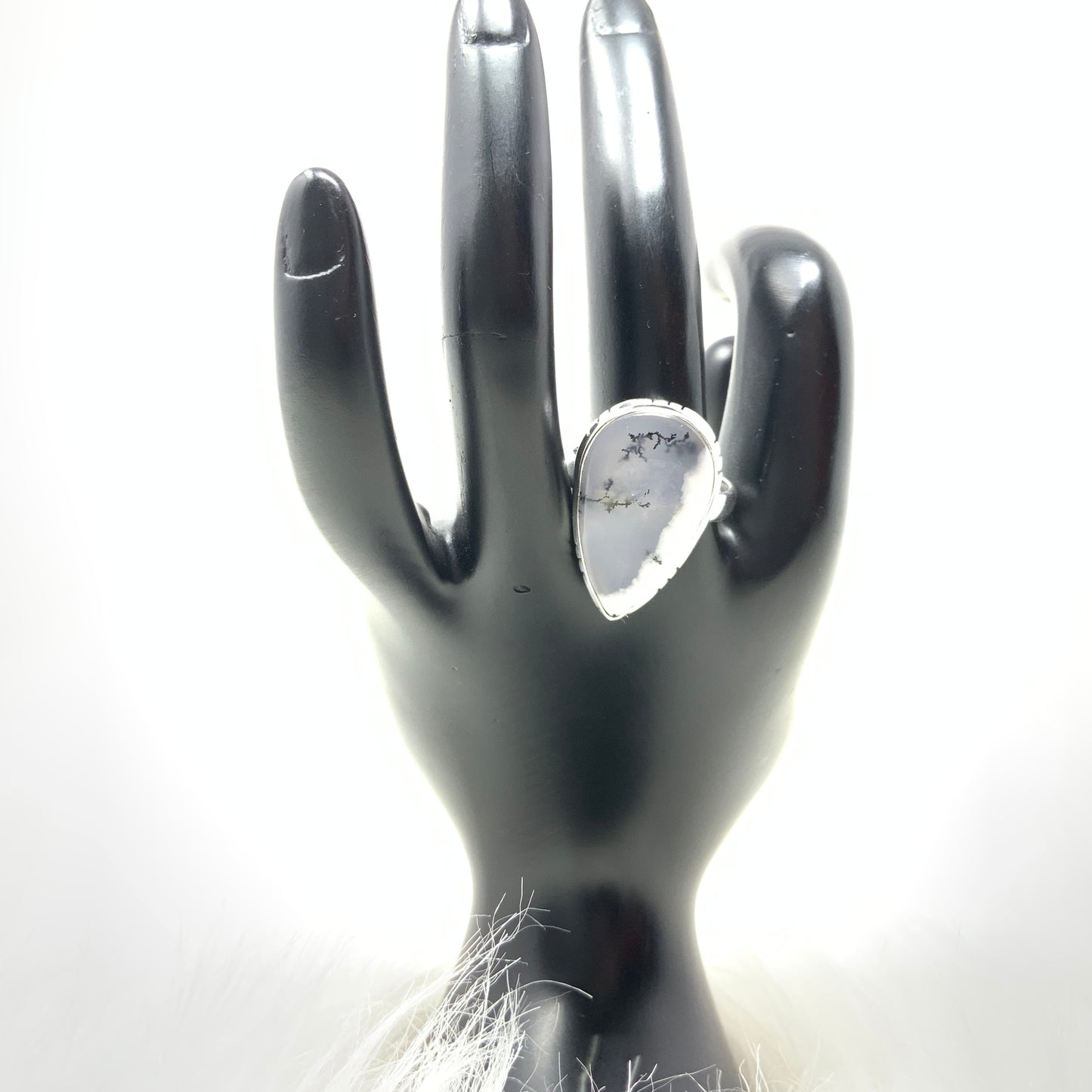 Dendrite Opal Ring, size 10