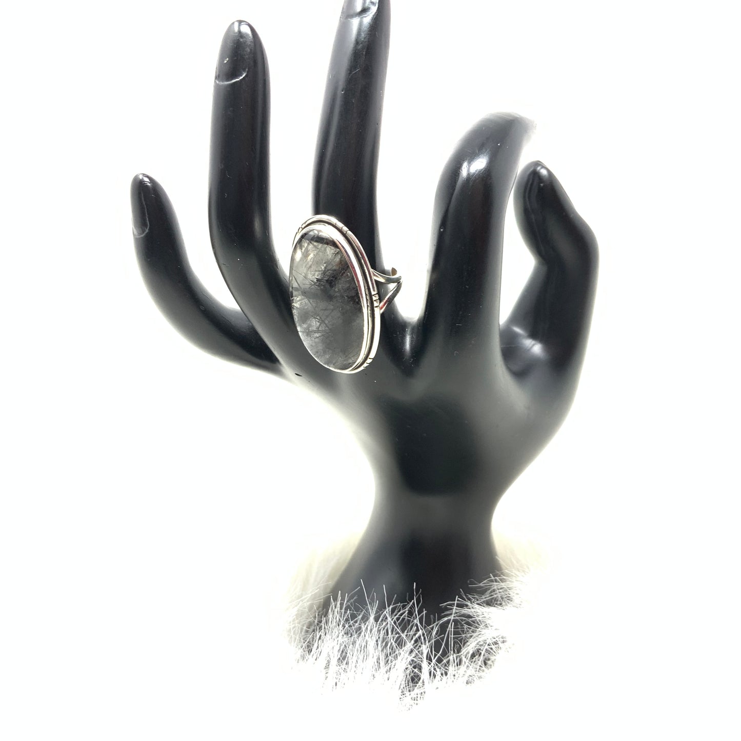 Rutile Quartz Ring, size 7