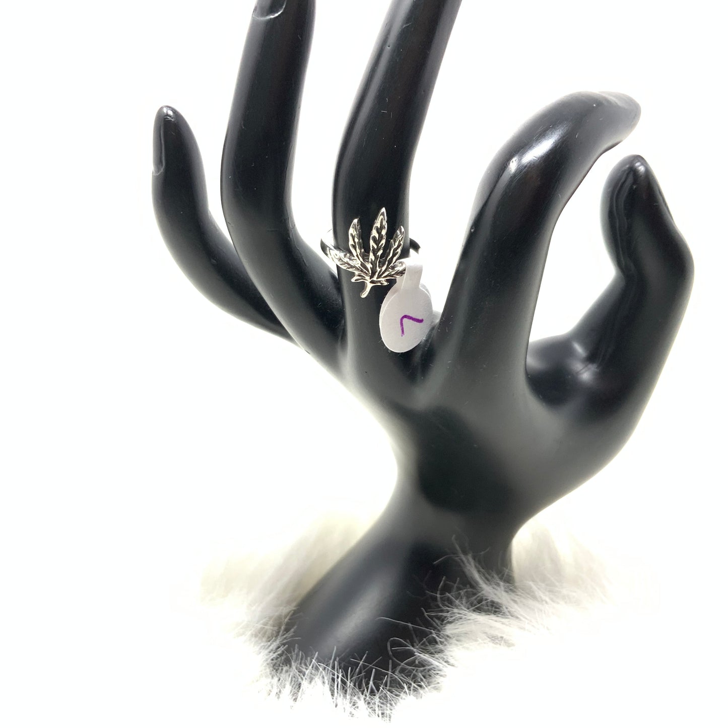 Marijuana Leaf Ring, sizes 6-9