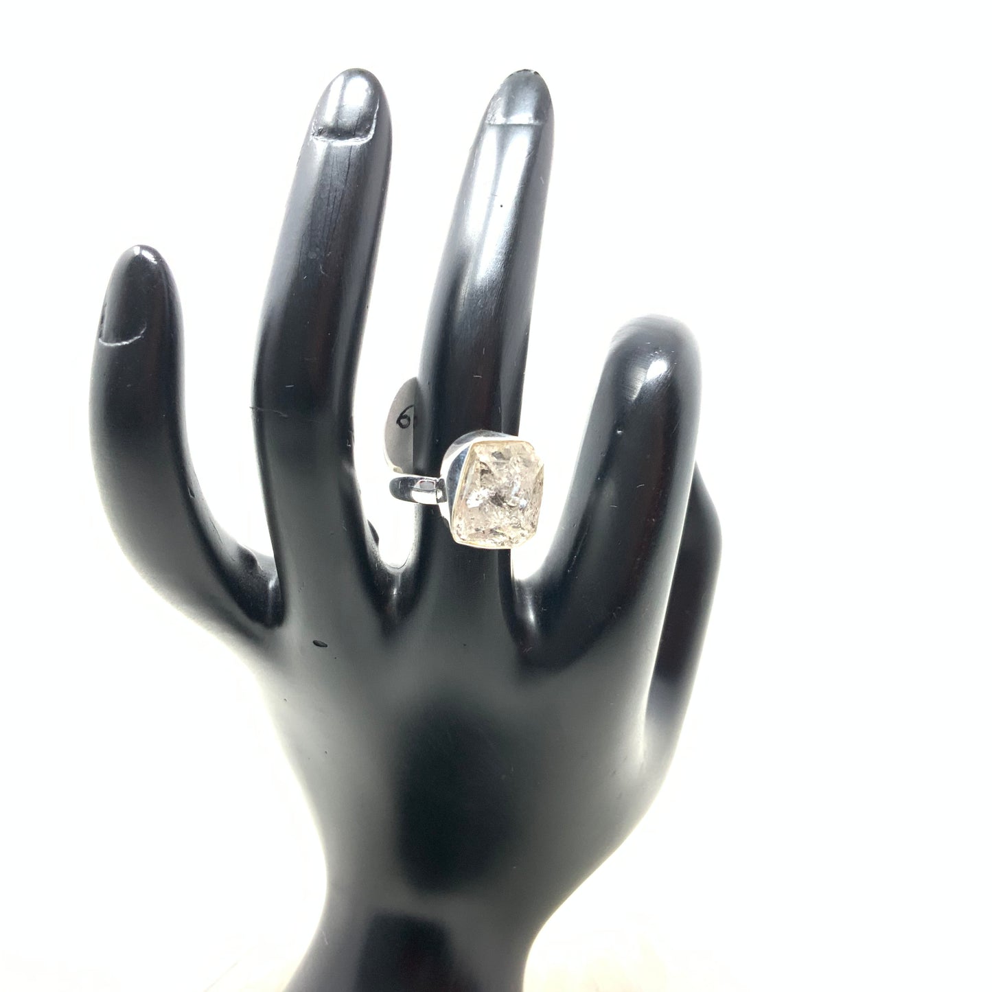 Herkimer Diamond Ring, size 6