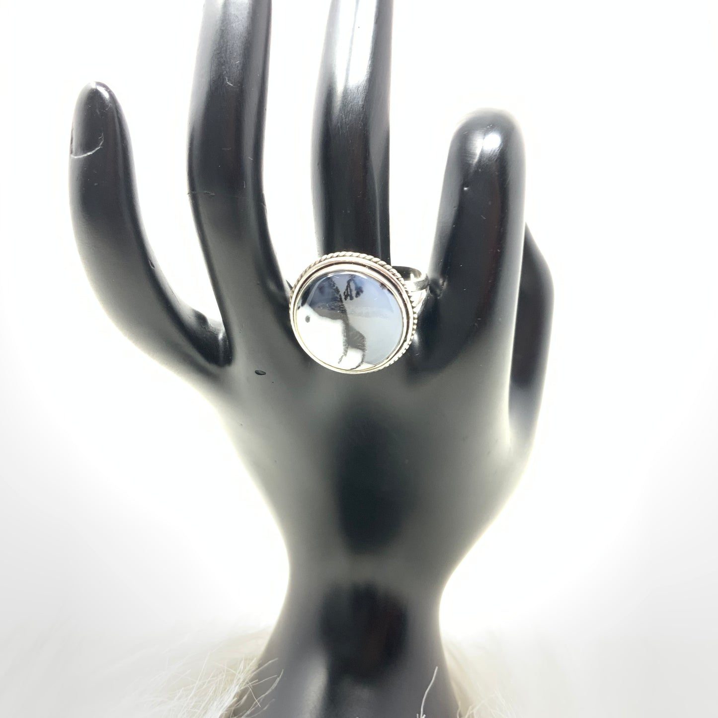 Dendrite Opal Ring, size 11