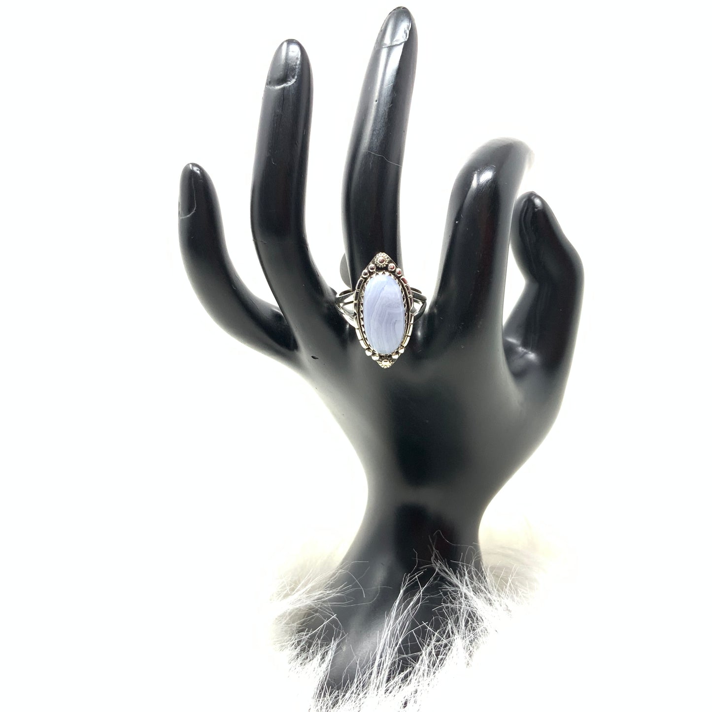 Blue Lace Agate Ring, size 9