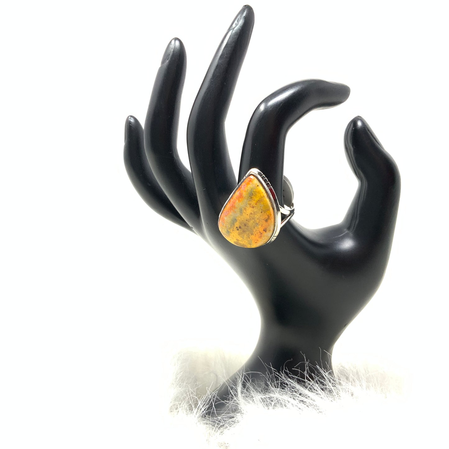 Bumblebee Jasper Ring, size 10