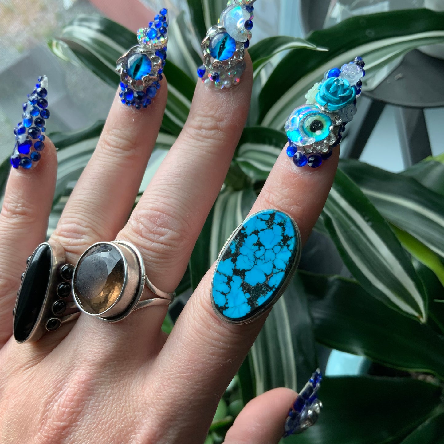 Kingman Turquoise Ring, size 8