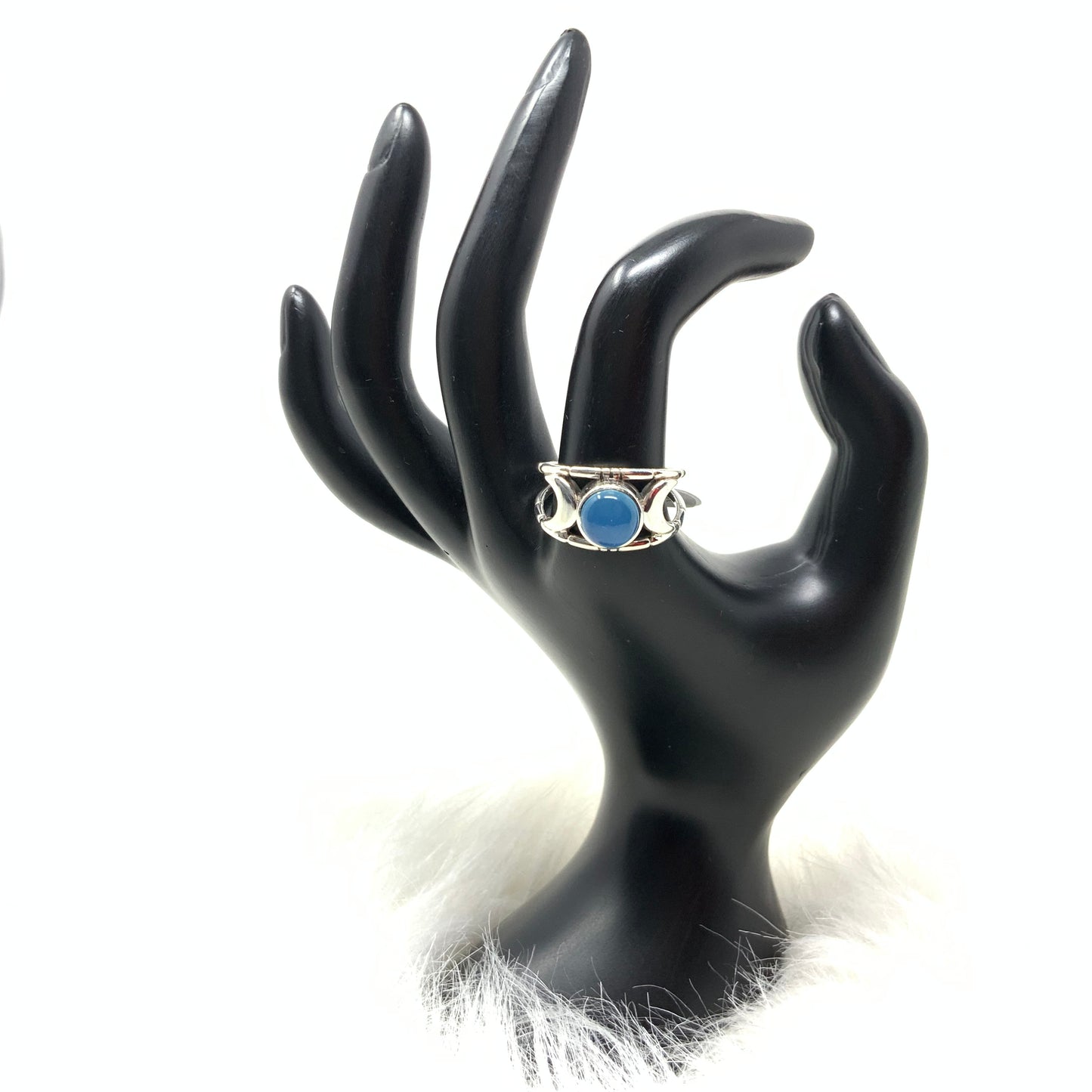 Blue Chalcedony Ring, size 10