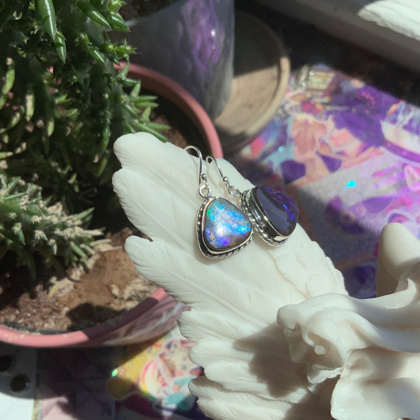 Ammolite Earrings
