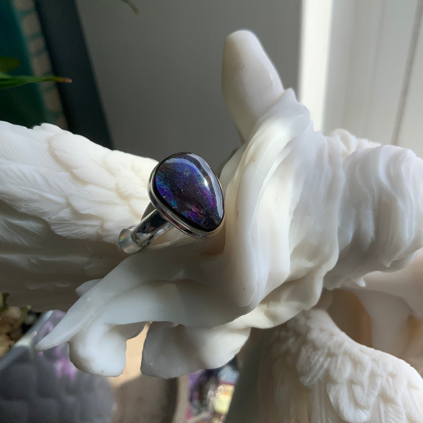 Ammolite Ring, size 9