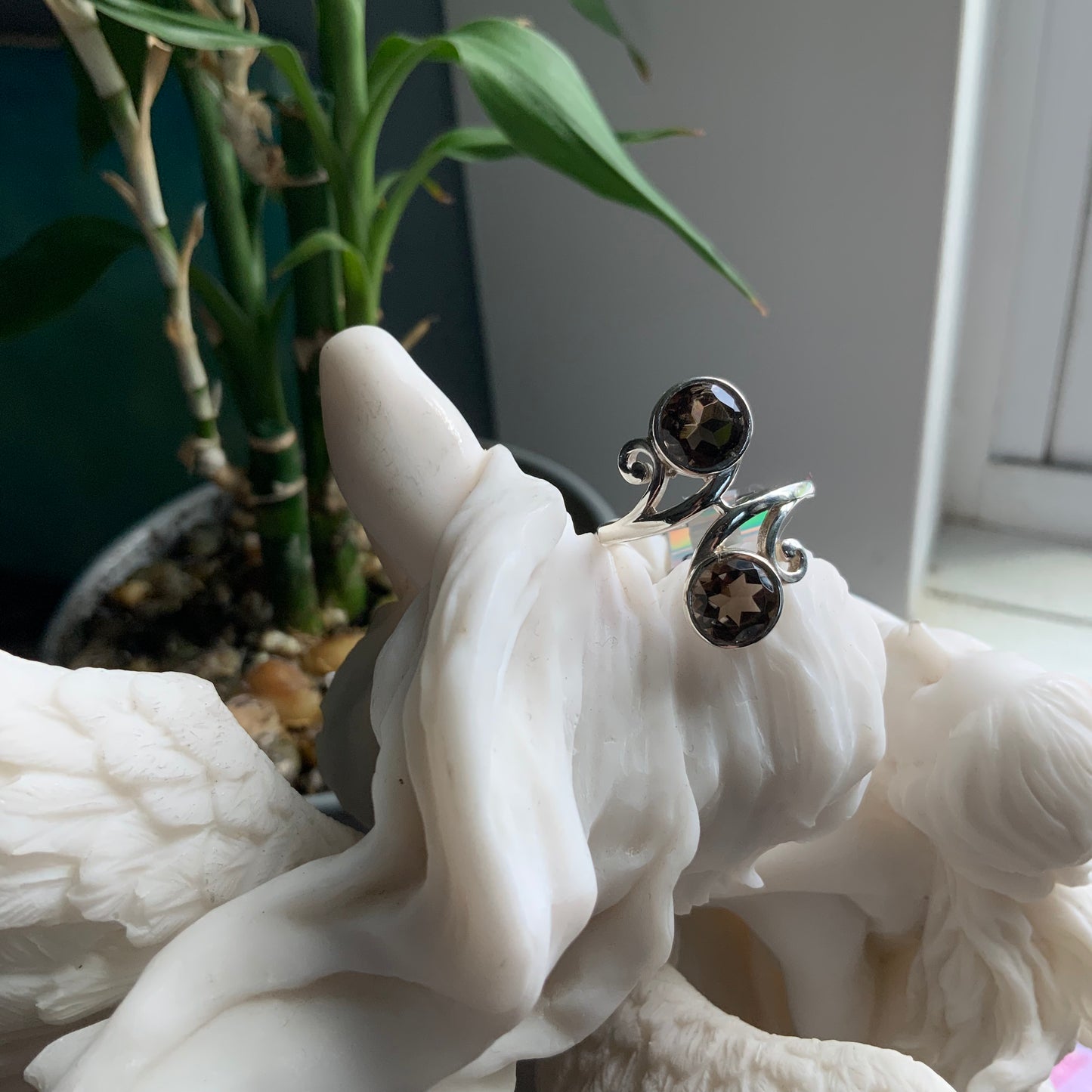 Smoky Quartz Ring, size 6