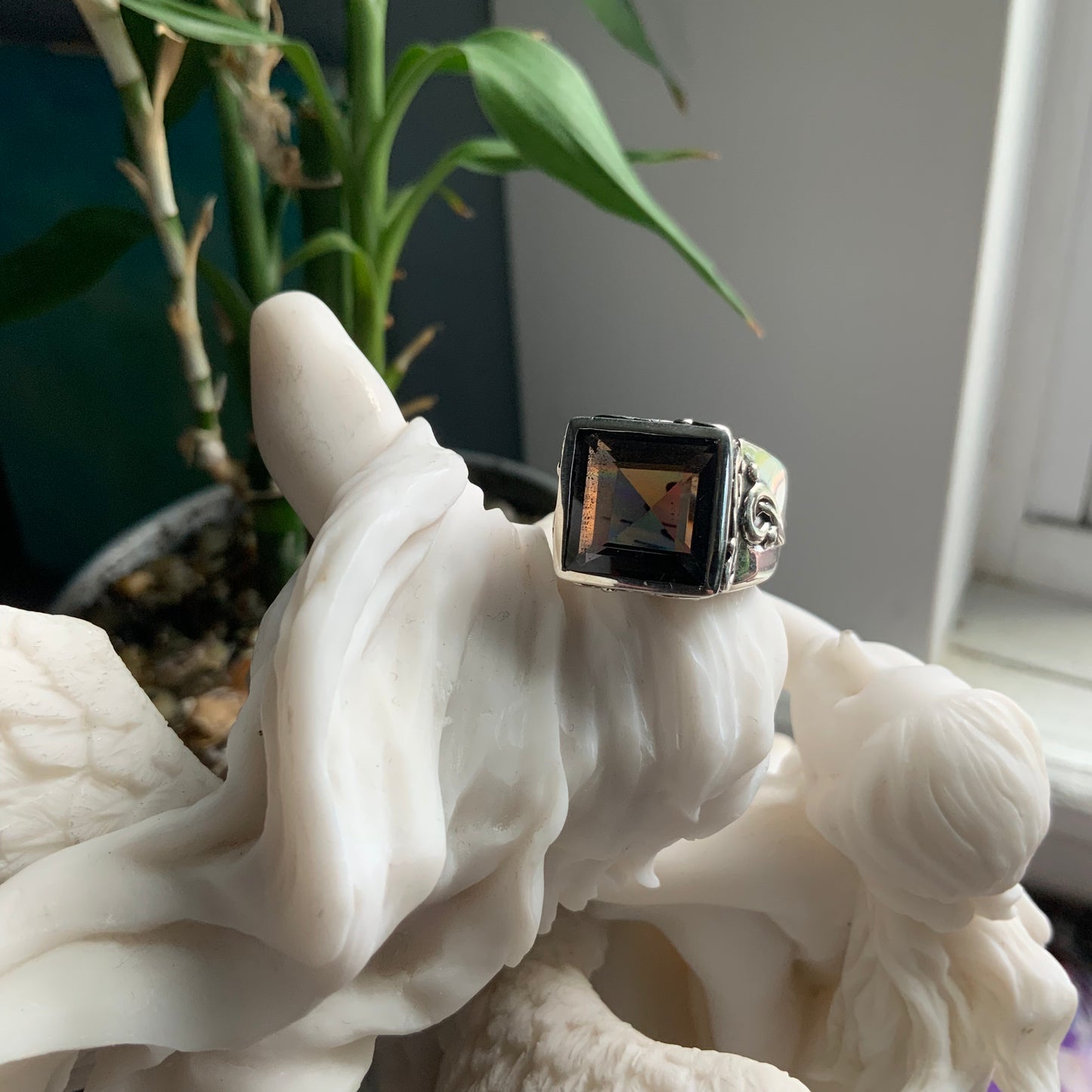 Smoky Quartz Ring, size 6