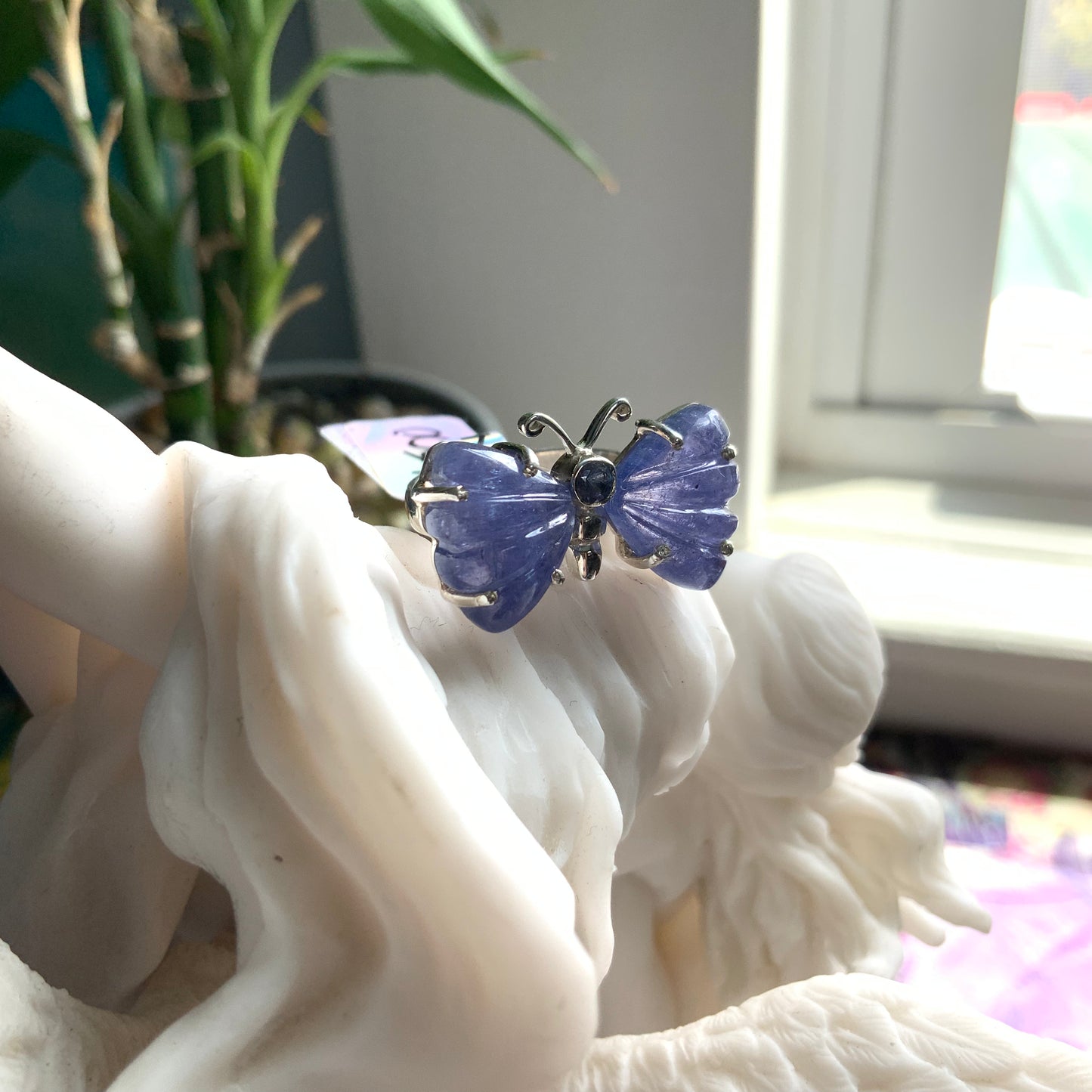 OOAK Tanzanite Butterfly Ring, size 6