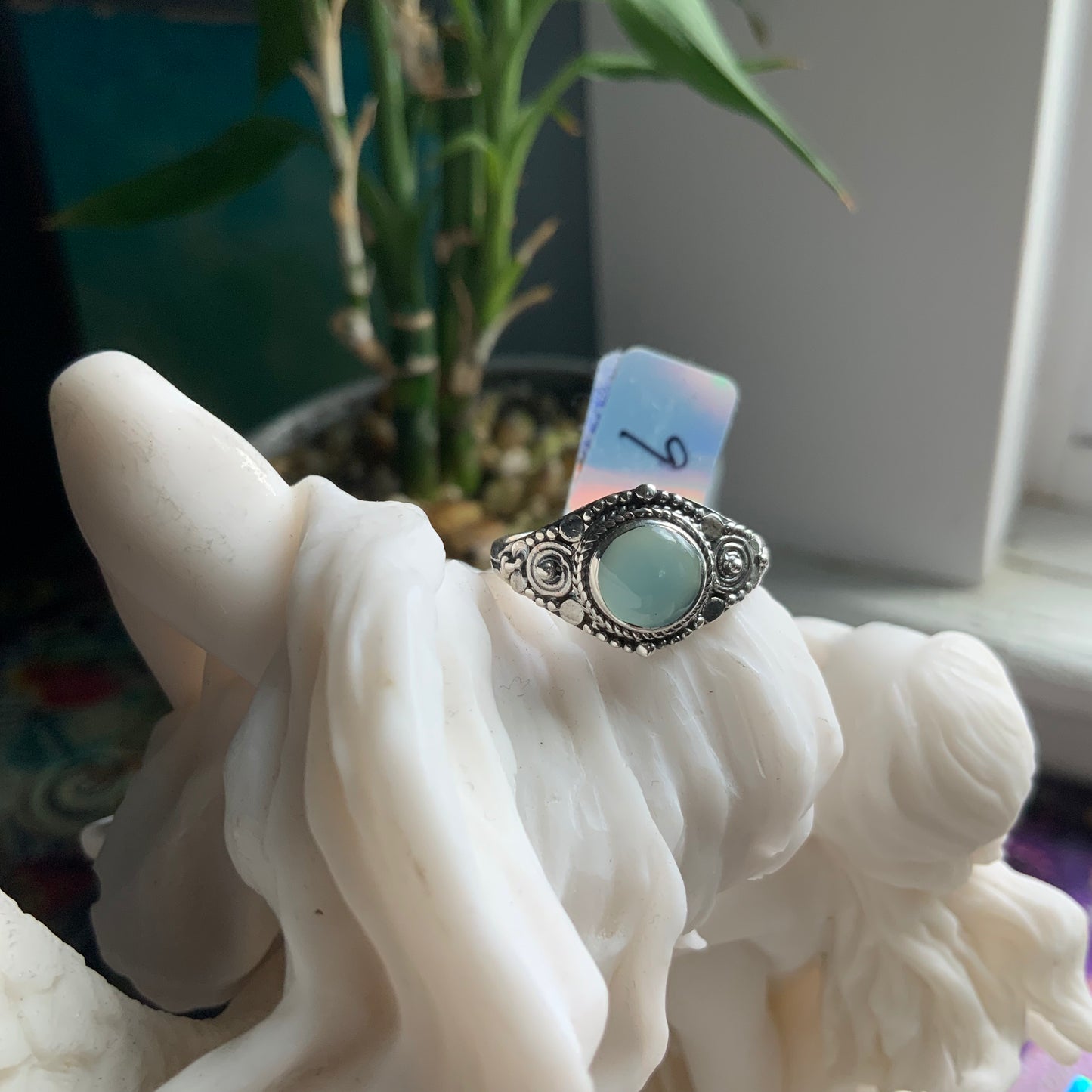 Blue Chalcedony Ring, size 9