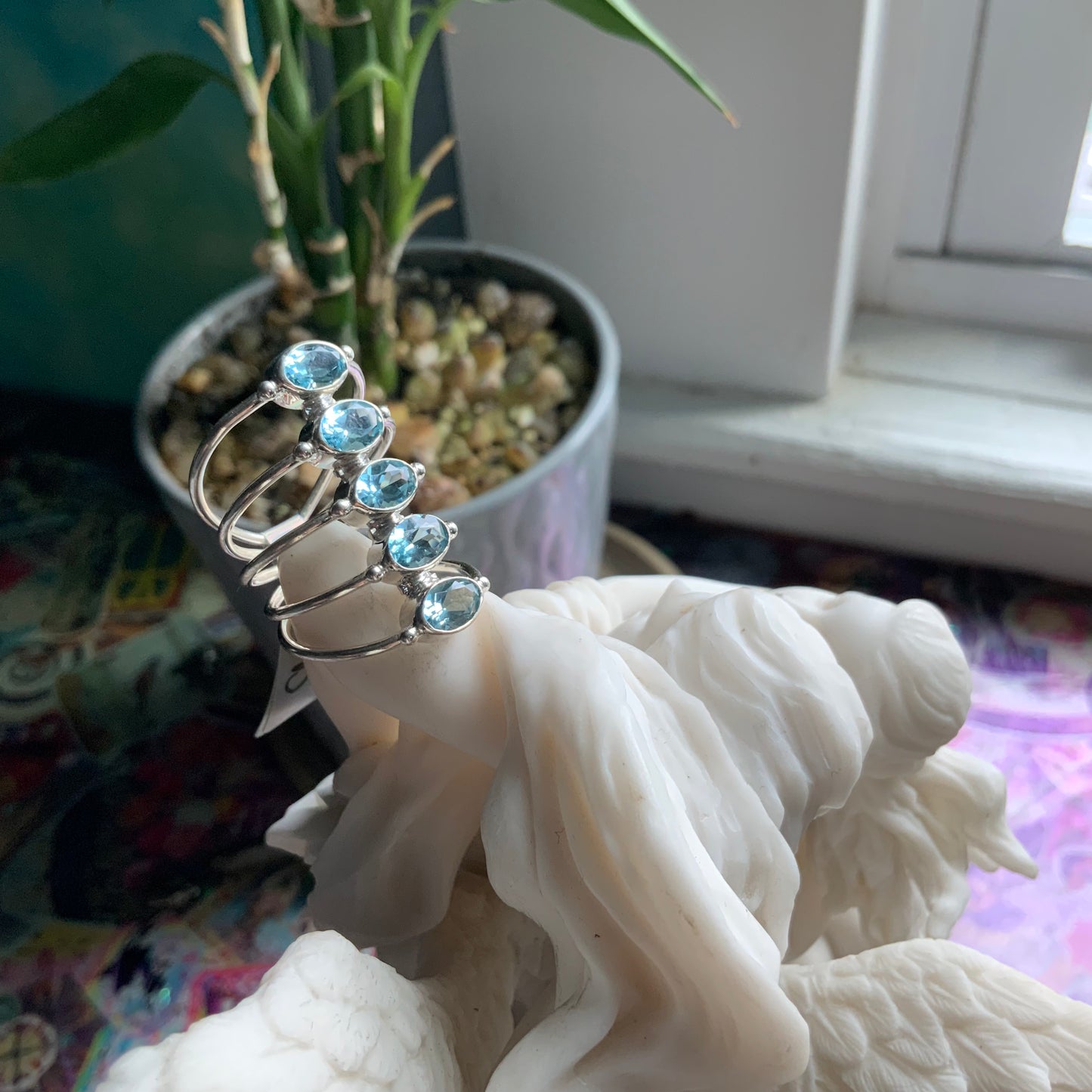 Aquamarine Ring, size 8