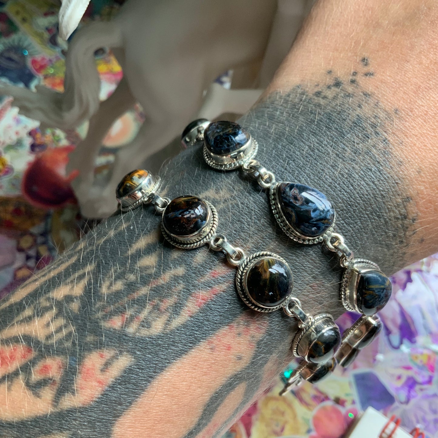 Pietersite Tennis Bracelet