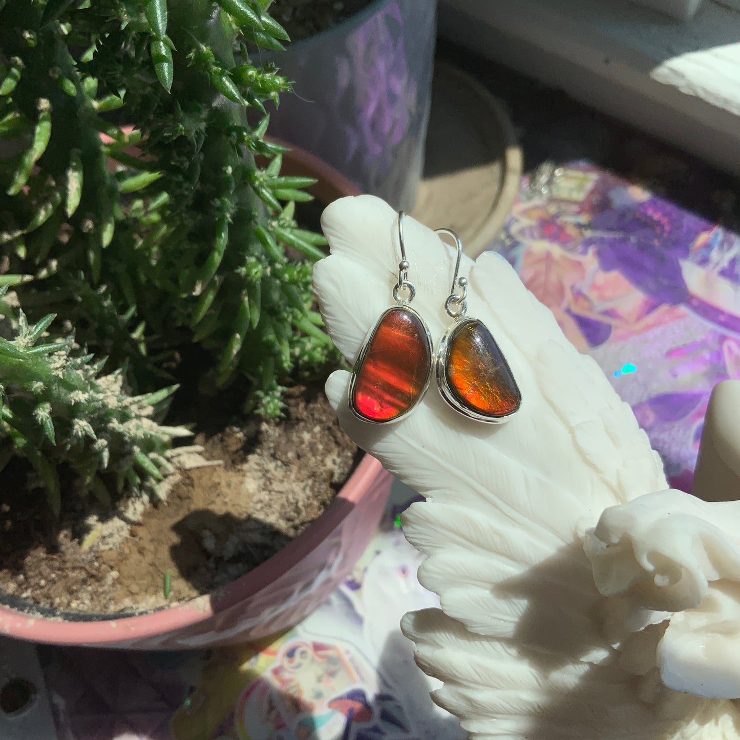 Ammolite Earrings