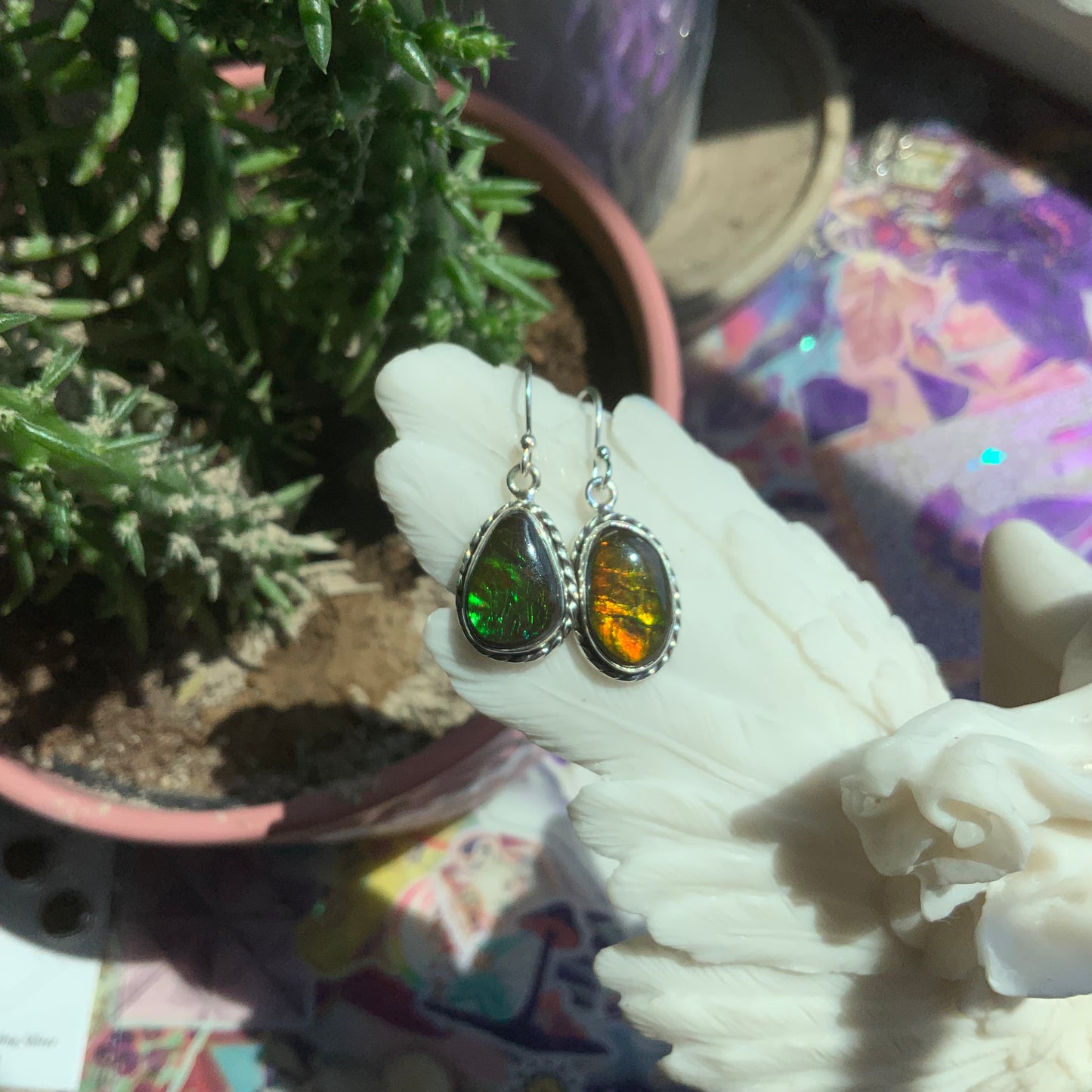 Ammolite Earrings