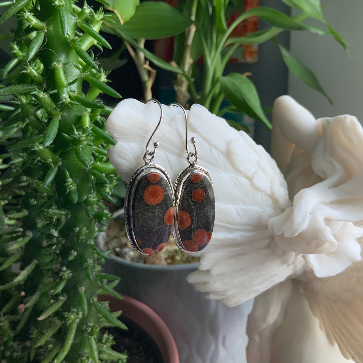 Peanut Obsidian Earrings