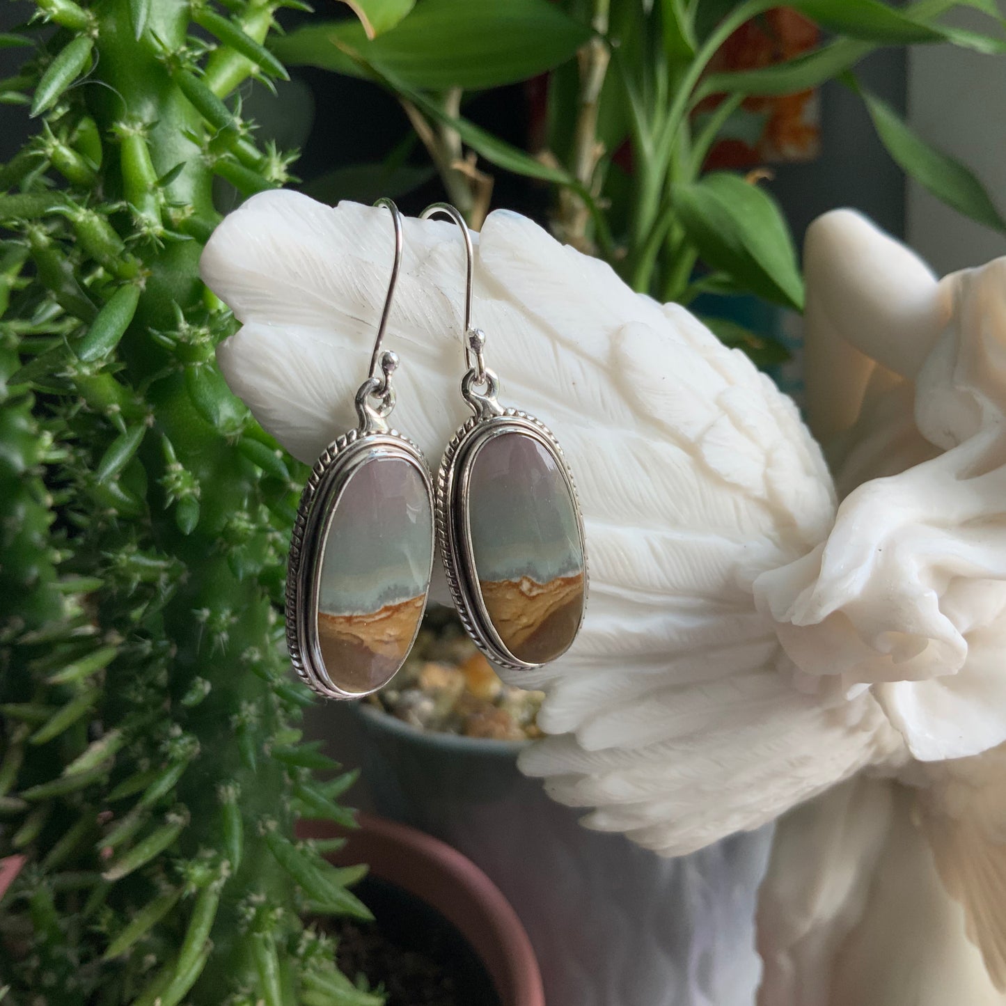 Picture Jasper Earrings