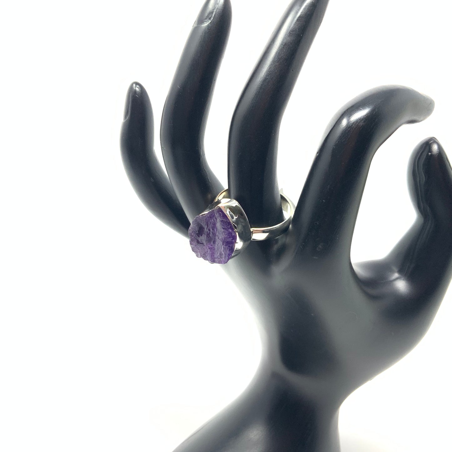 Rough Amethyst Ring, size 11