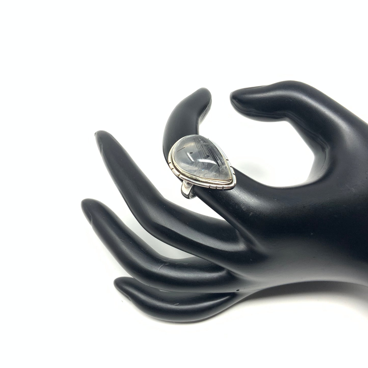 Rutile Quartz Ring, size 6