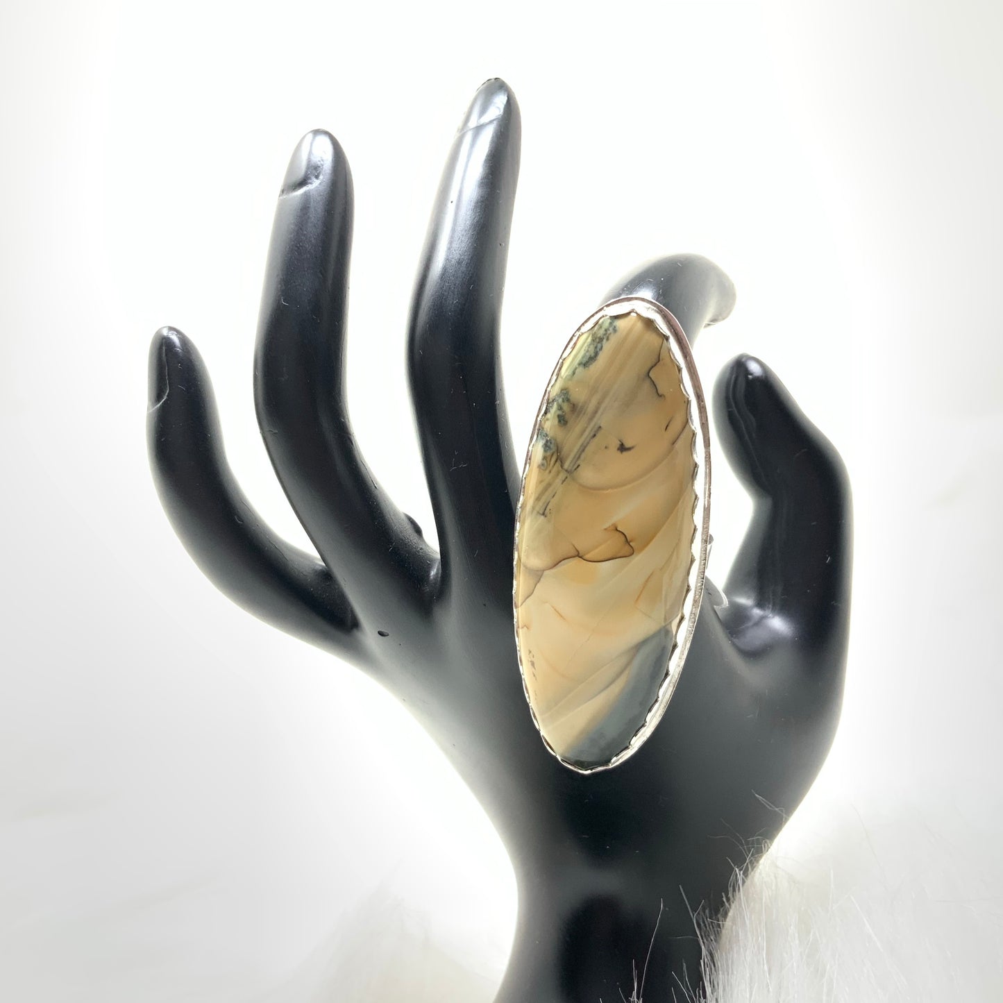 Blue Mountain Jasper Ring, size 11