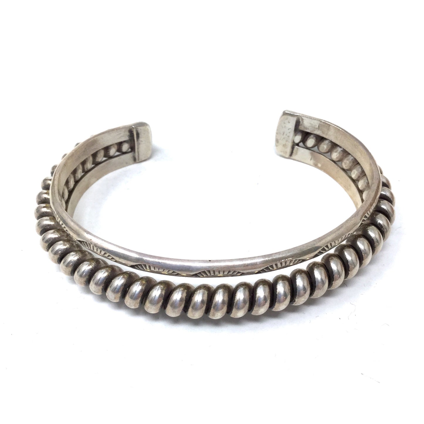 Stamp Detailed Twist Cuff Bracelet