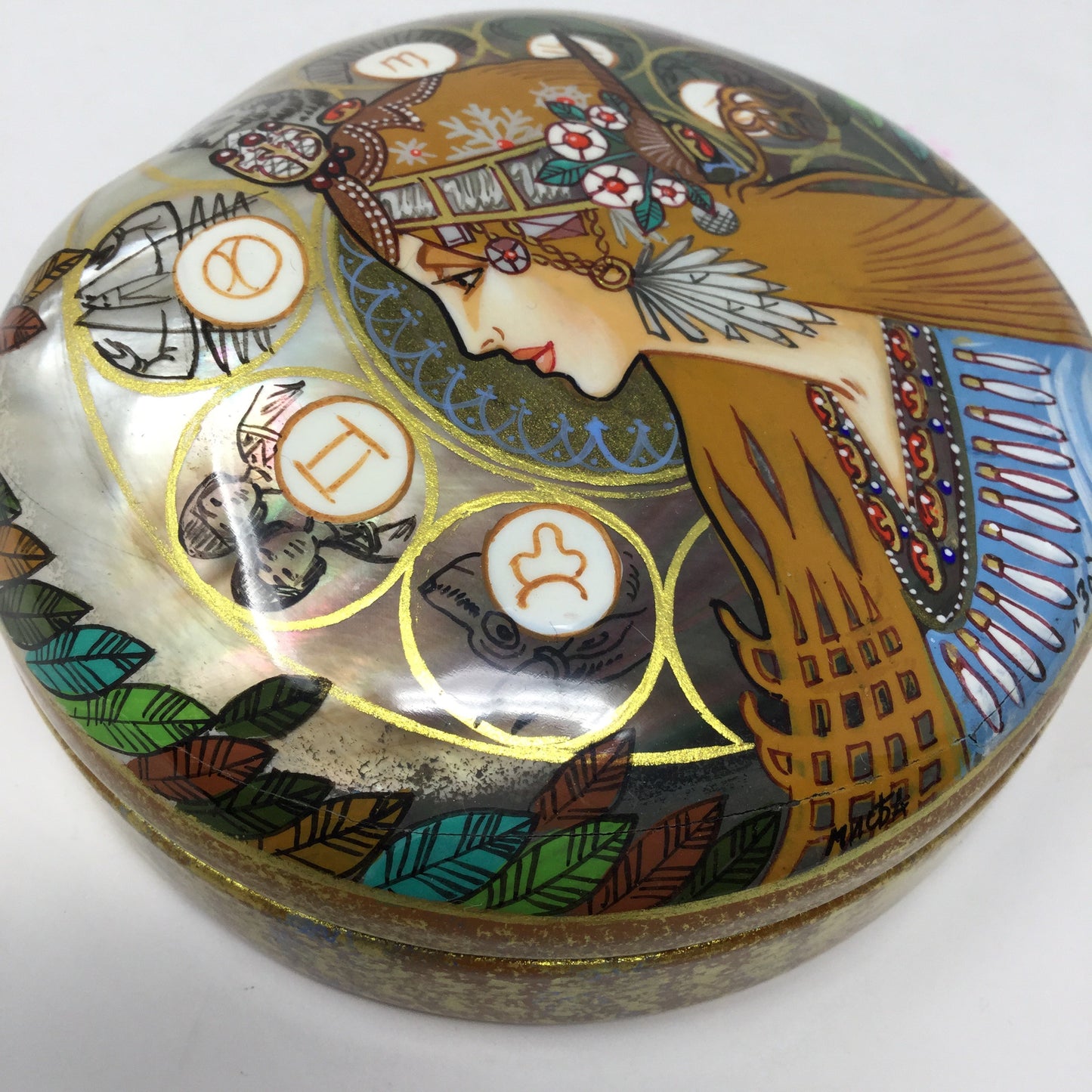 Lacquered Abalone Shell Keepsake Box