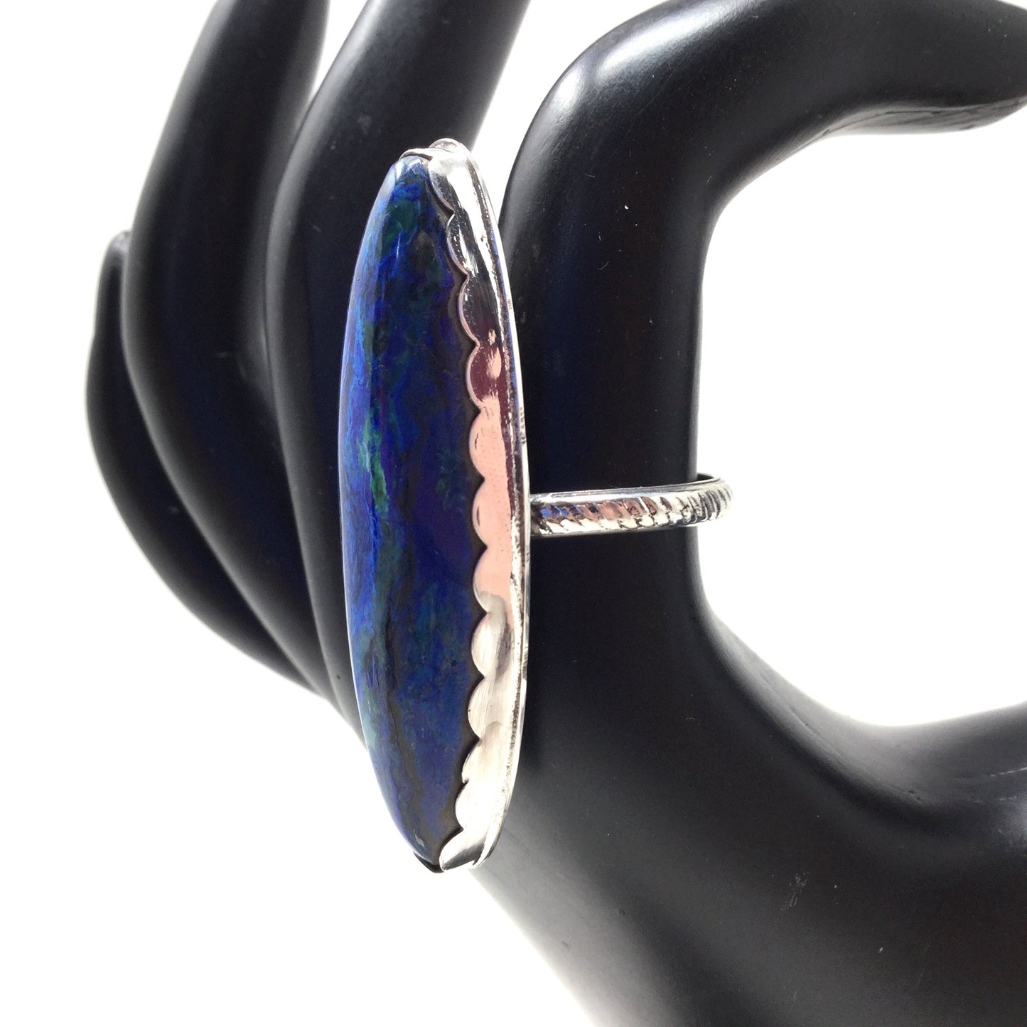 Azurite Malachite Ring, size 9