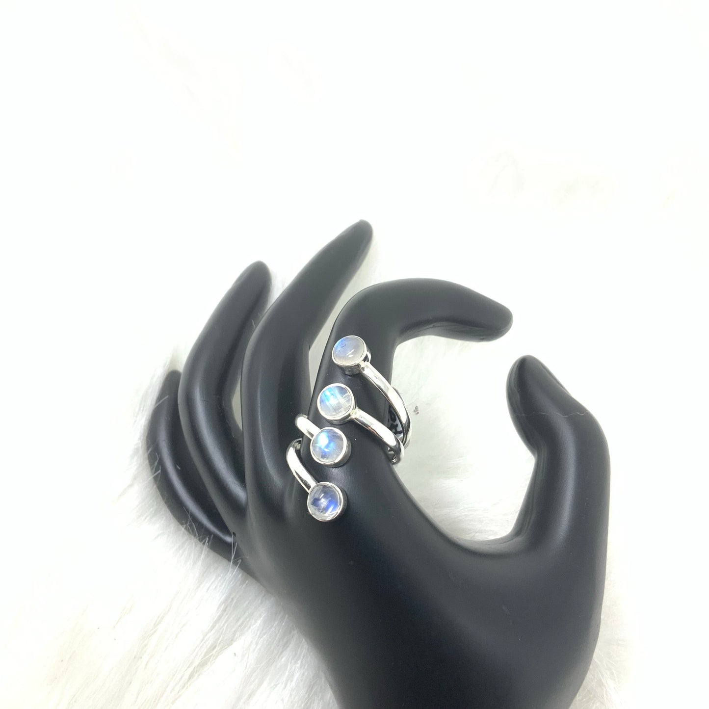 Adjustable Moonstone Ring, size 6/7