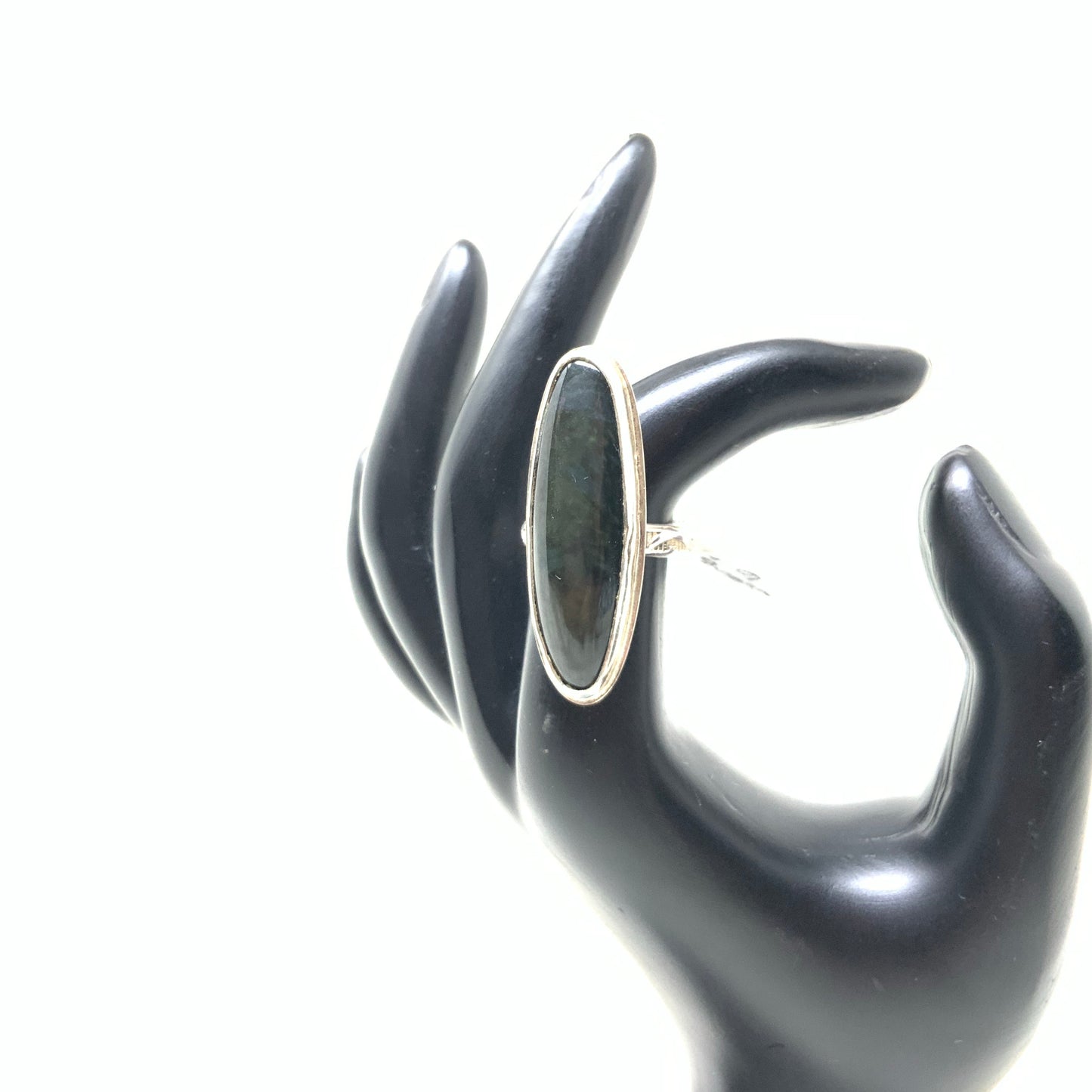 Mother of Pearl Obsidian Ring, size 6
