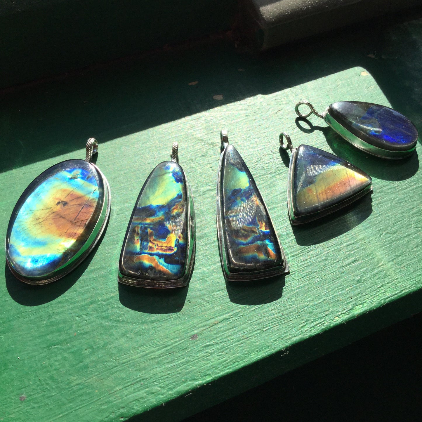 Large Spectrolite Pendant
